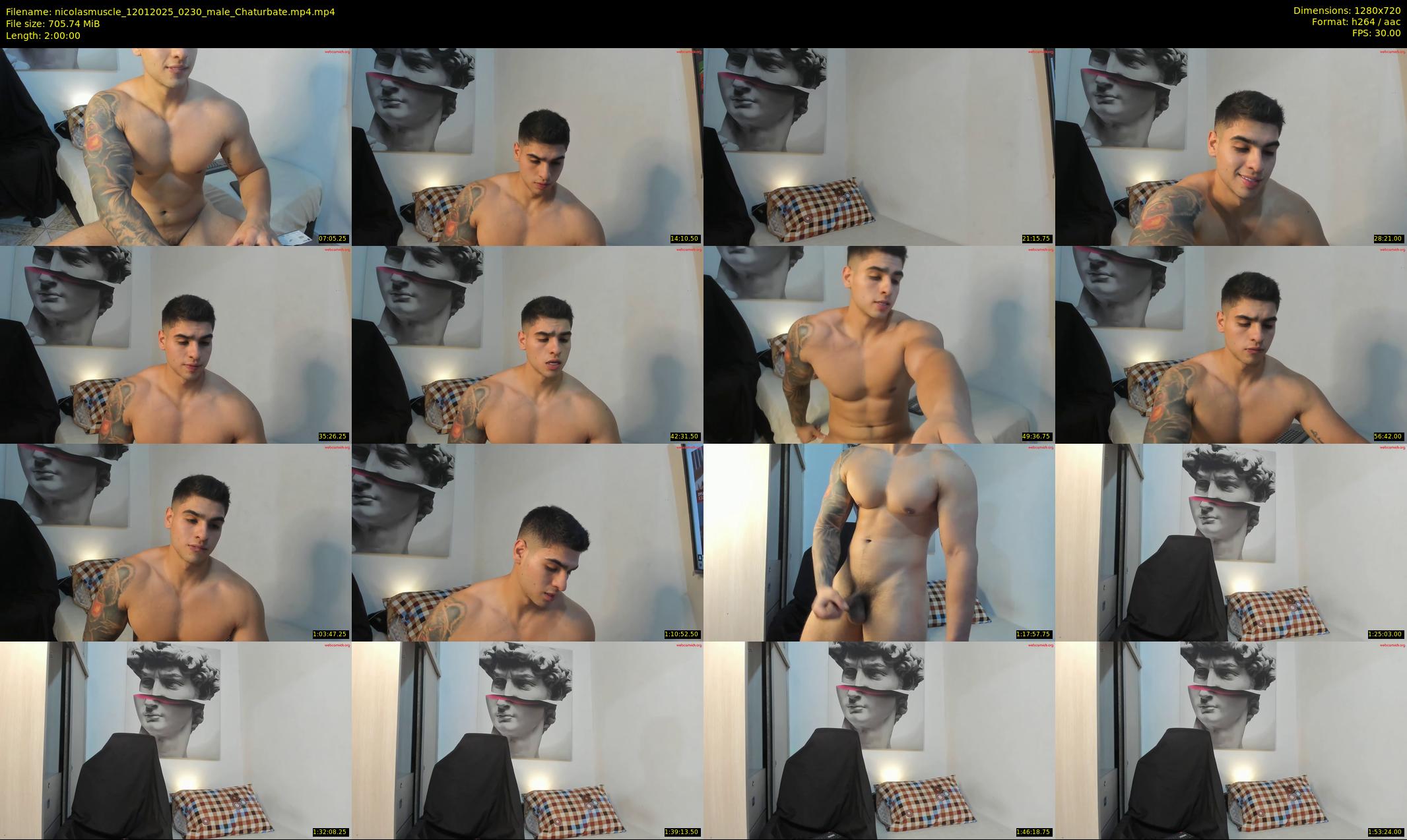 nicolasmuscle — 120 minute Chaturbate male cam show recording, 720p, Jan 12, 2025