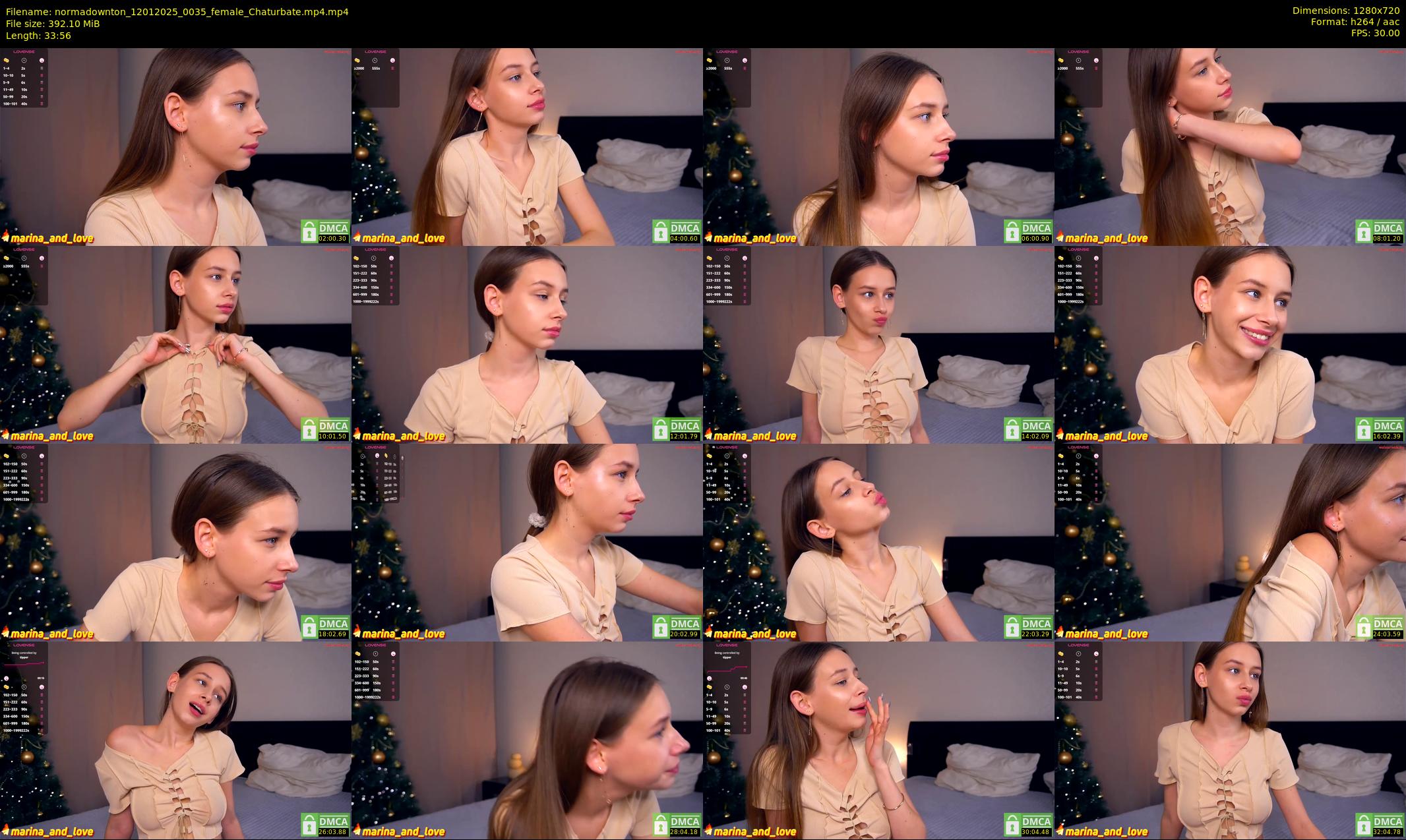 normadownton — 34 minute Chaturbate female cam show recording, 720p, Jan 12, 2025
