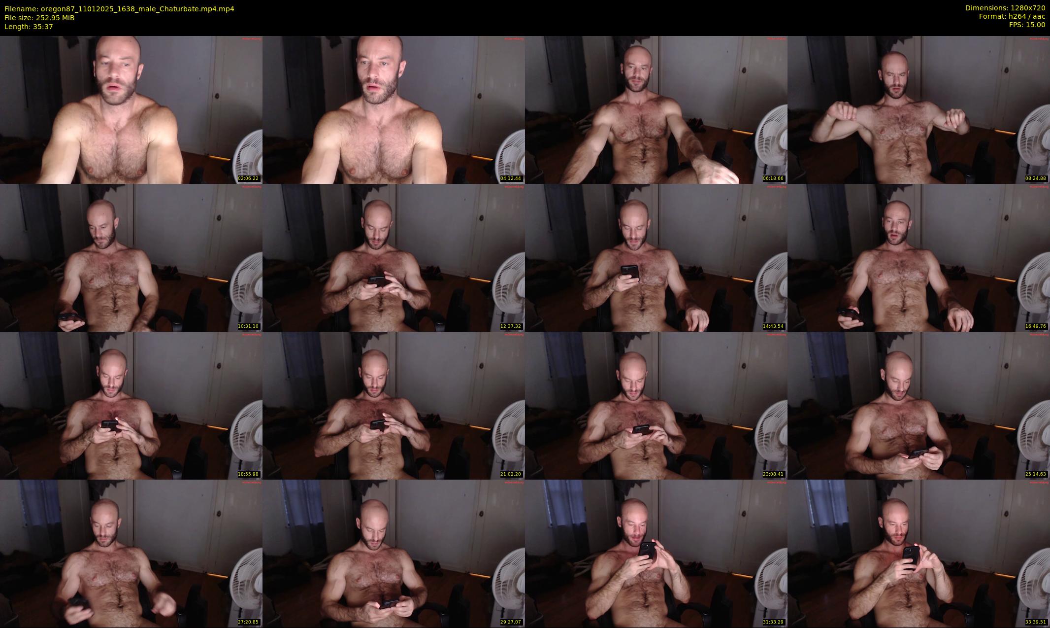 oregon87 — 36 minute Chaturbate male cam show recording, 720p, Jan 11, 2025