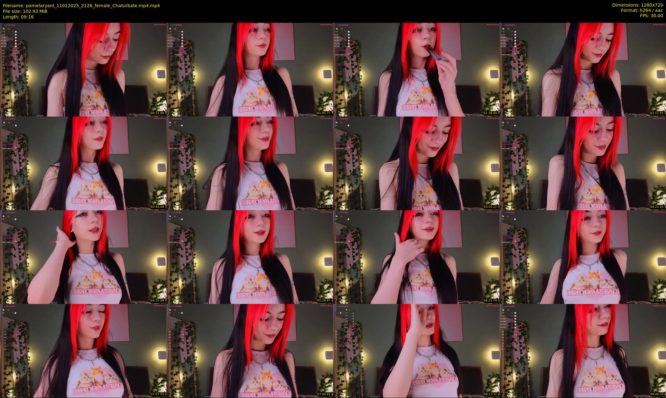 pamelaryant — 10 minute Chaturbate female cam show recording, 720p, Jan 11, 2025