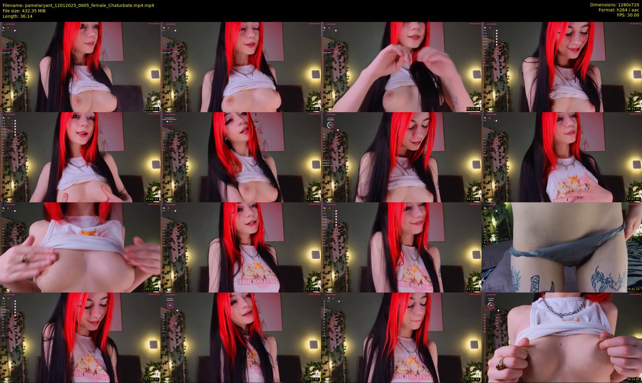 pamelaryant — 37 minute Chaturbate female cam show recording, 720p, Jan 12, 2025