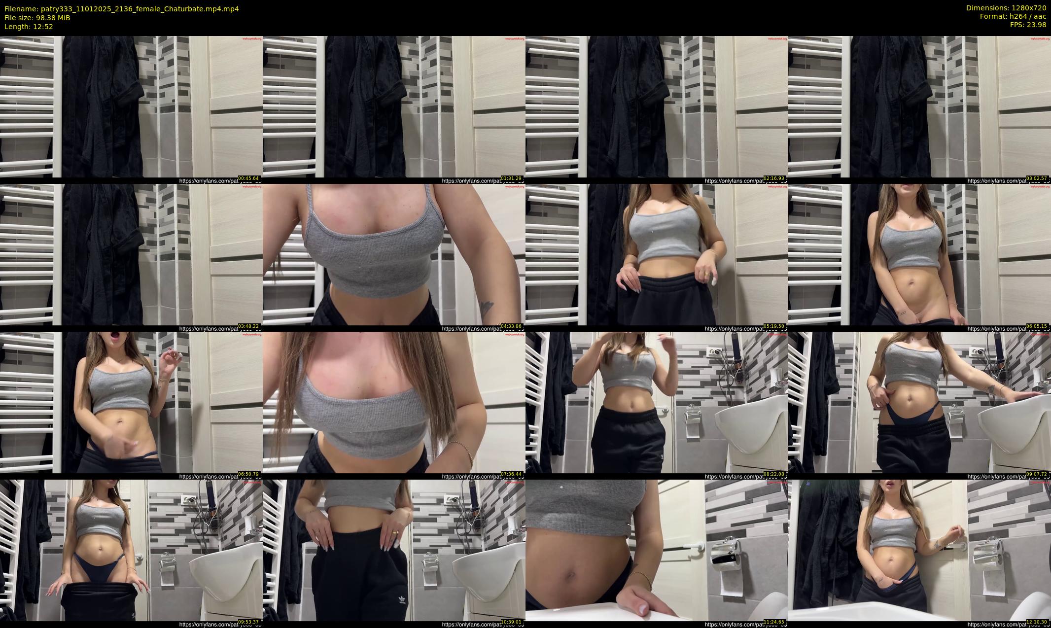 patry333 — 13 minute Chaturbate female cam show recording, 720p, Jan 11, 2025