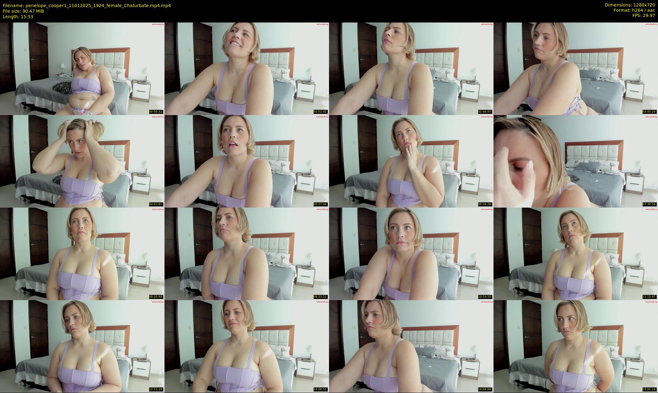 penelope_cooper1 — 16 minute Chaturbate female cam show recording, 720p, Jan 11, 2025