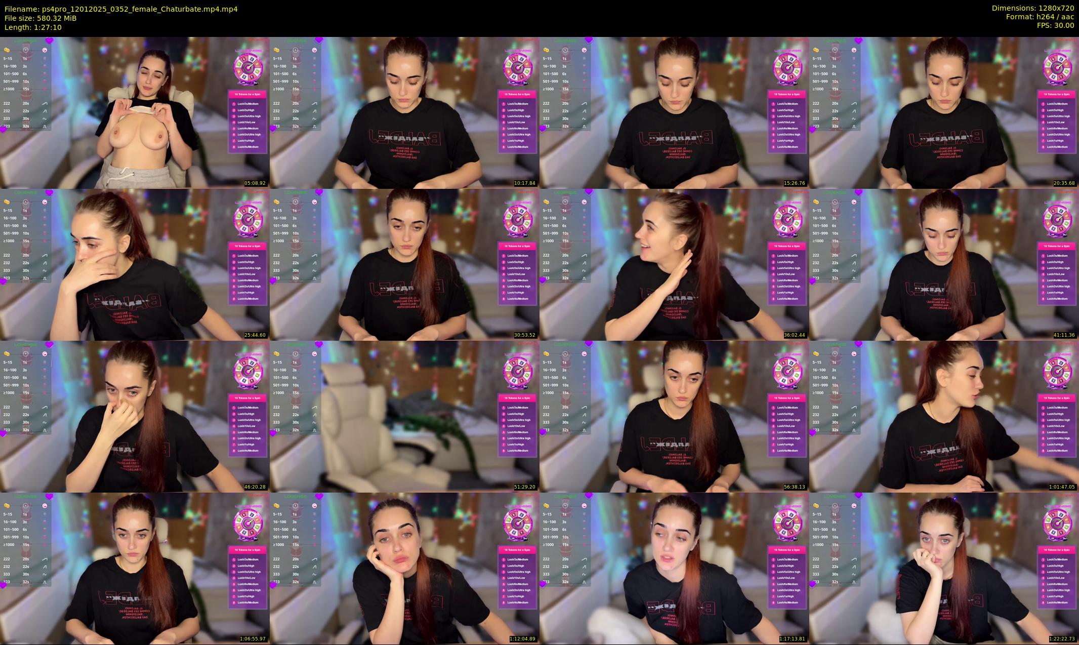 ps4pro — 88 minute Chaturbate female cam show recording, 720p, Jan 12, 2025