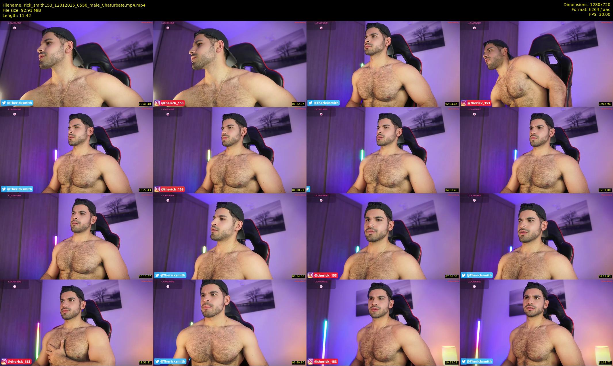 rick_smith153 — 12 minute Chaturbate male cam show recording, 720p, Jan 12, 2025
