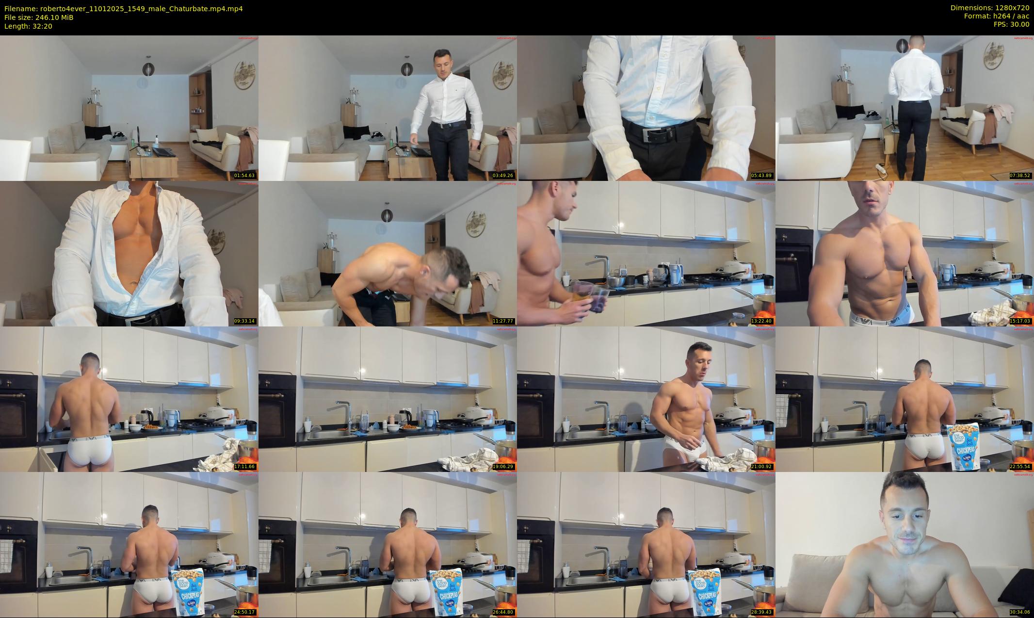 roberto4ever — 33 minute Chaturbate male cam show recording, 720p, Jan 11, 2025