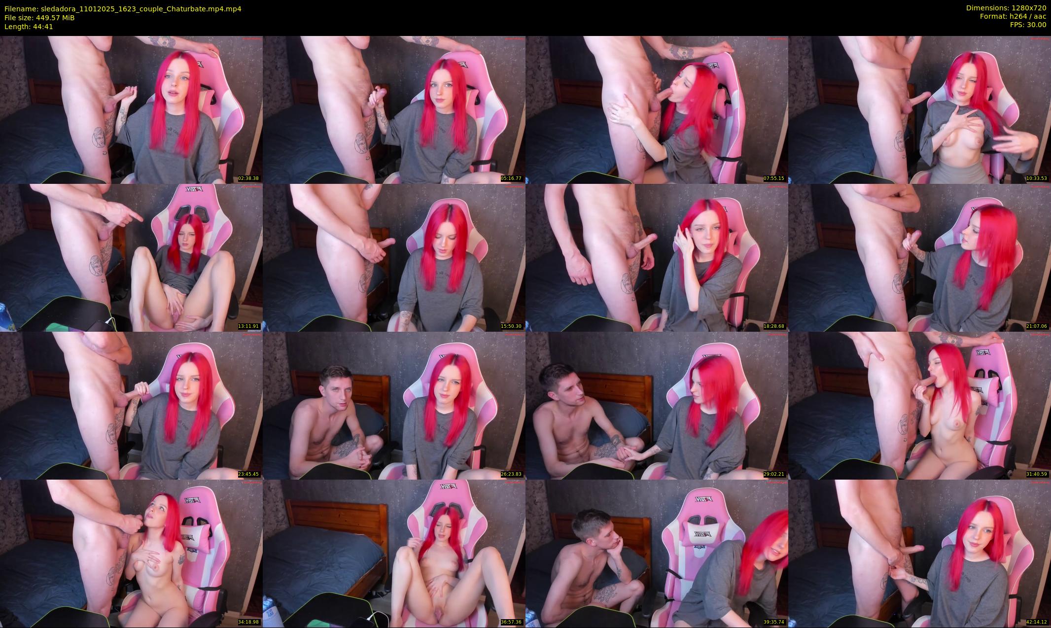 sledadora — 45 minute Chaturbate couple cam show recording, 720p, Jan 11, 2025