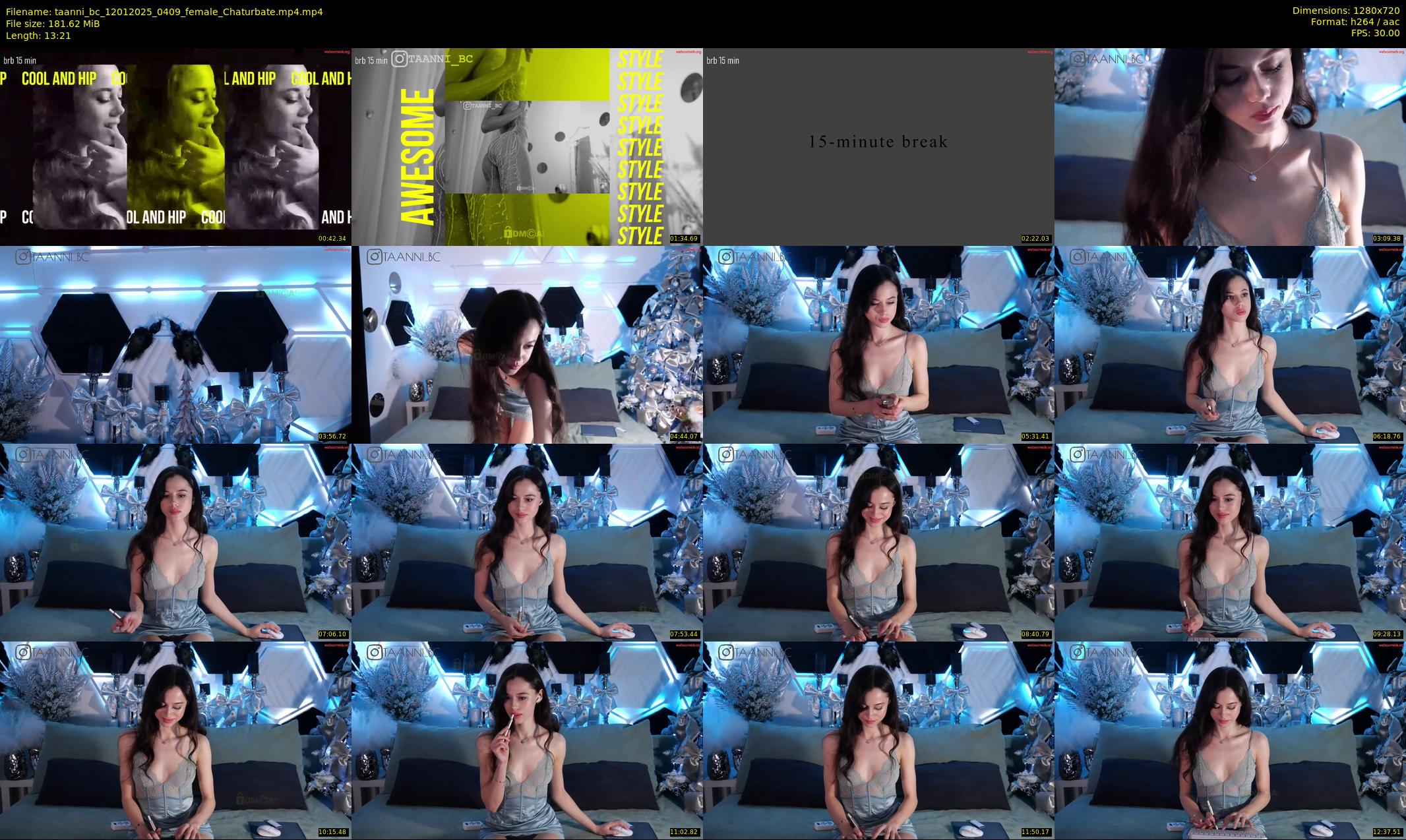 taanni_bc — 14 minute Chaturbate female cam show recording, 720p, Jan 12, 2025