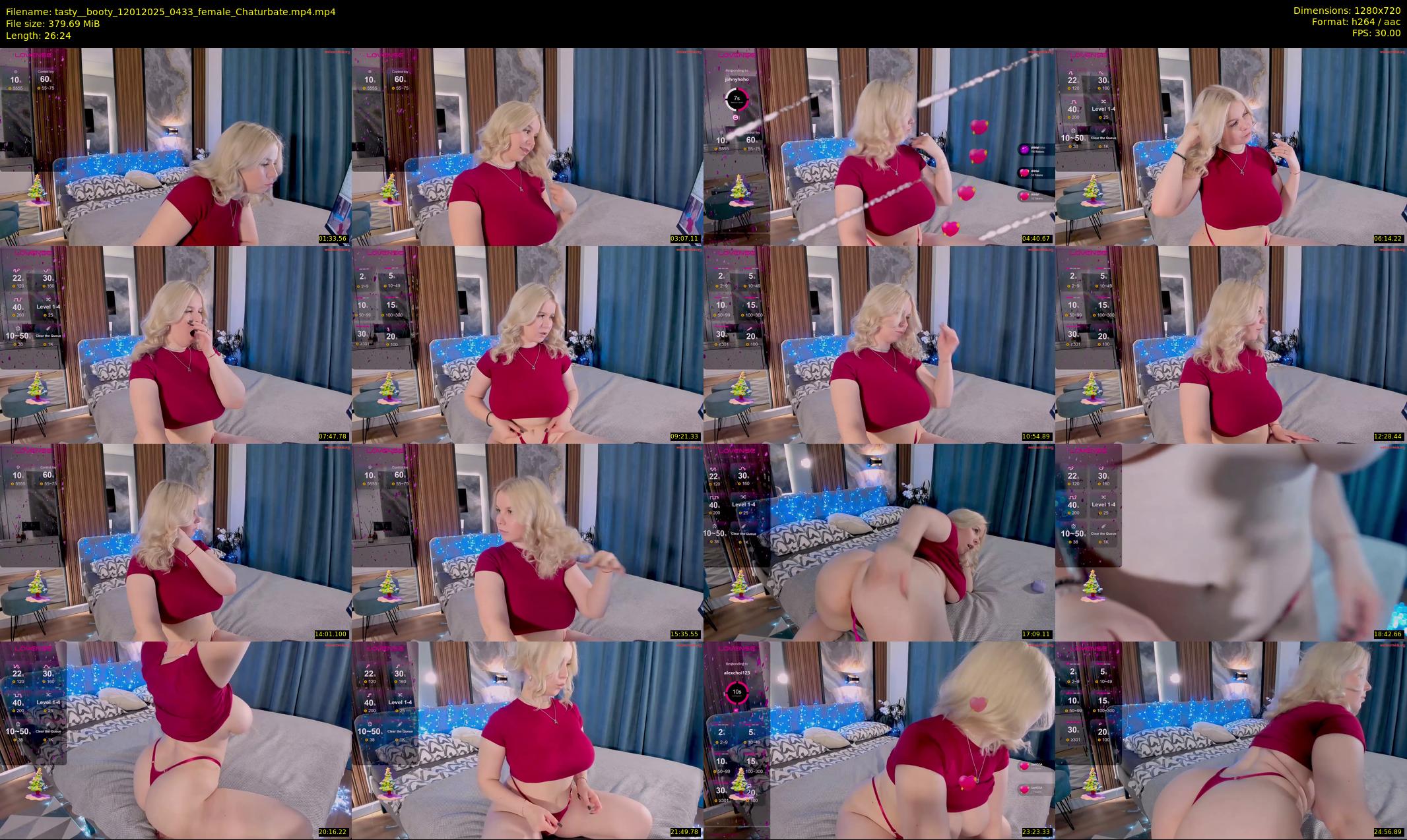 tasty__booty — 27 minute Chaturbate female cam show recording, 720p, Jan 12, 2025