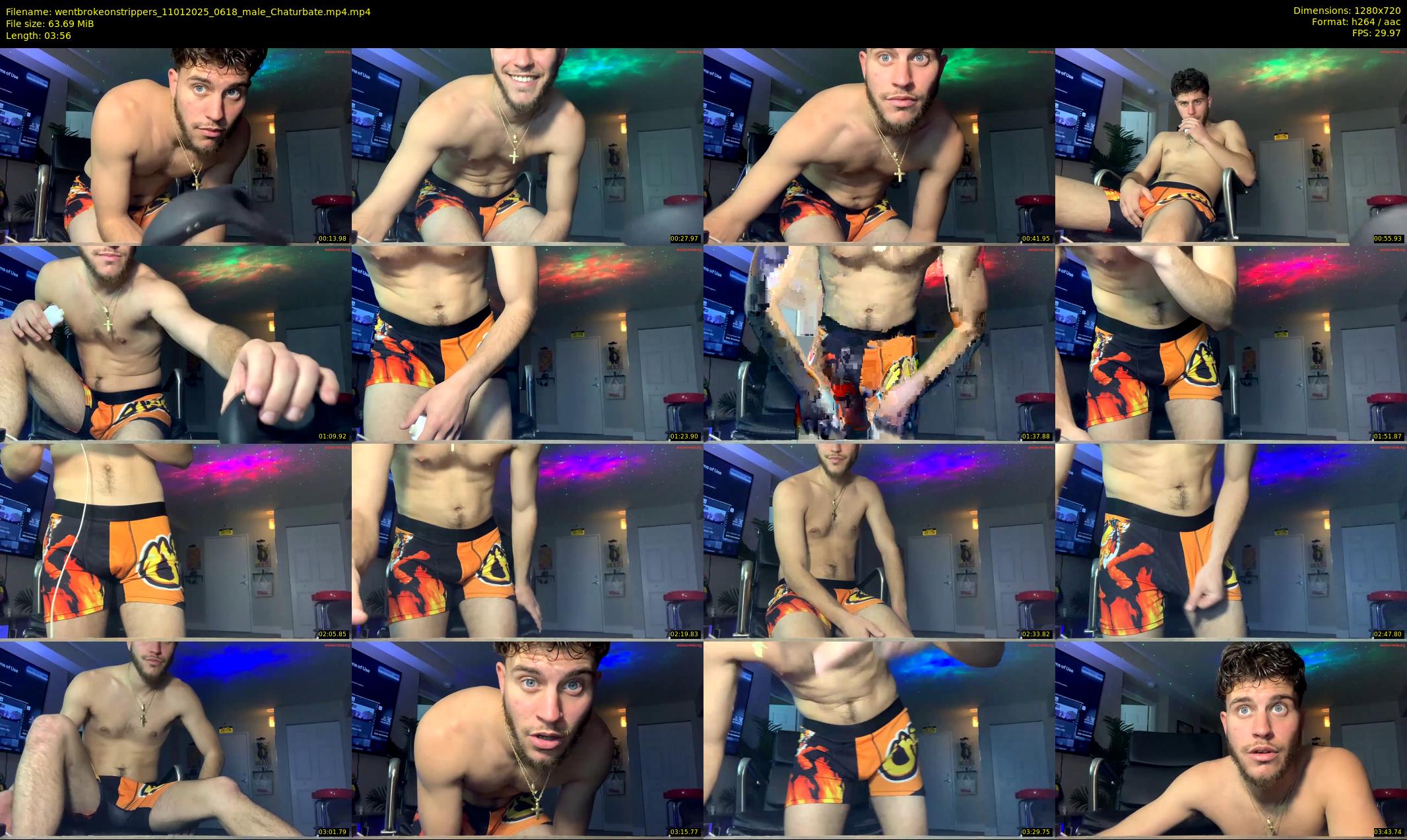 wentbrokeonstrippers — 4 minute Chaturbate male cam show recording, 720p, Jan 11, 2025
