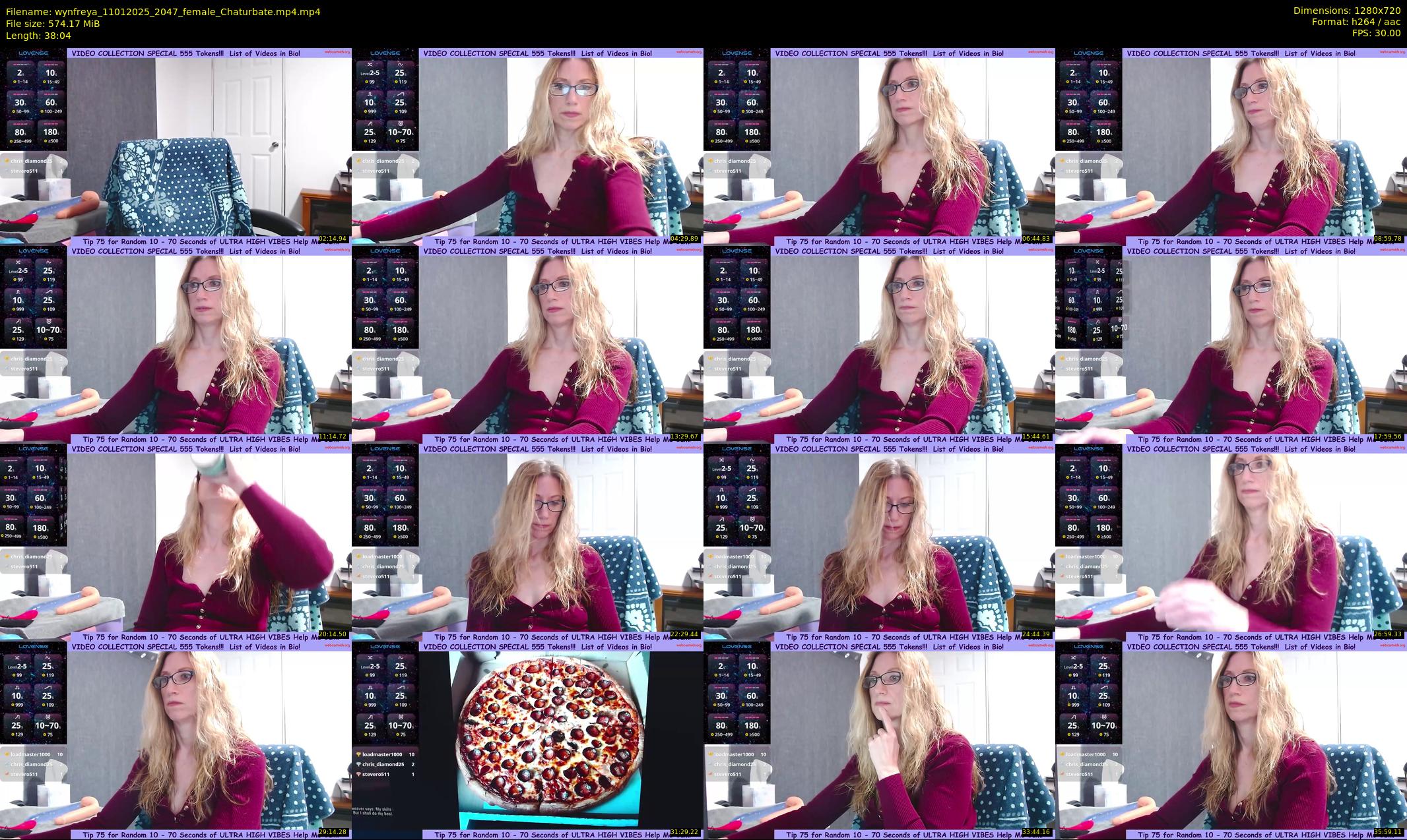 wynfreya — 39 minute Chaturbate female cam show recording, 720p, Jan 11, 2025