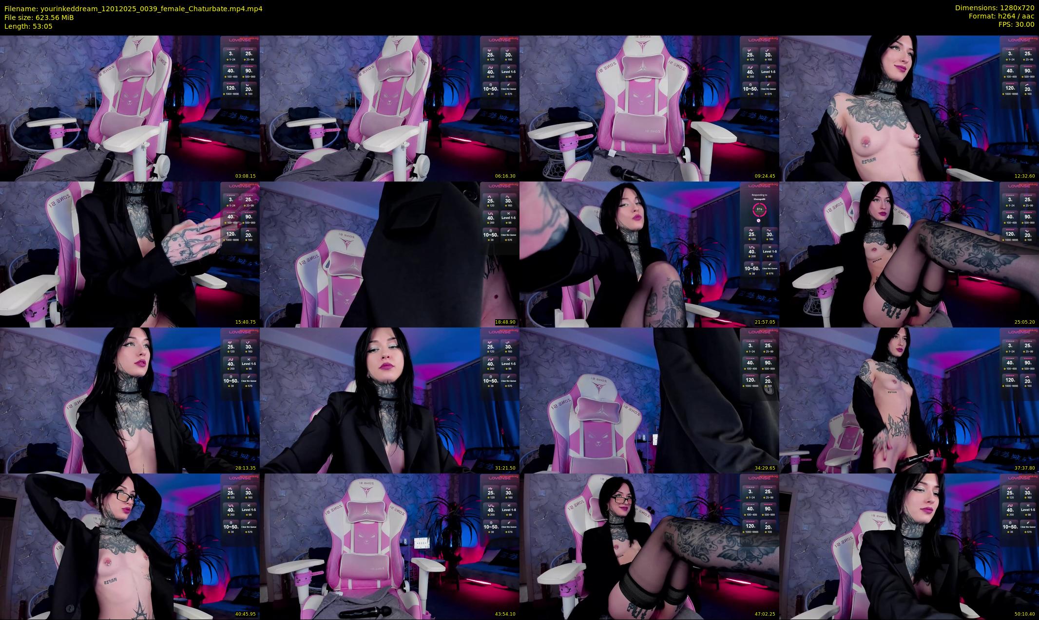 yourinkeddream — 54 minute Chaturbate couple cam show recording, 720p, Jan 12, 2025
