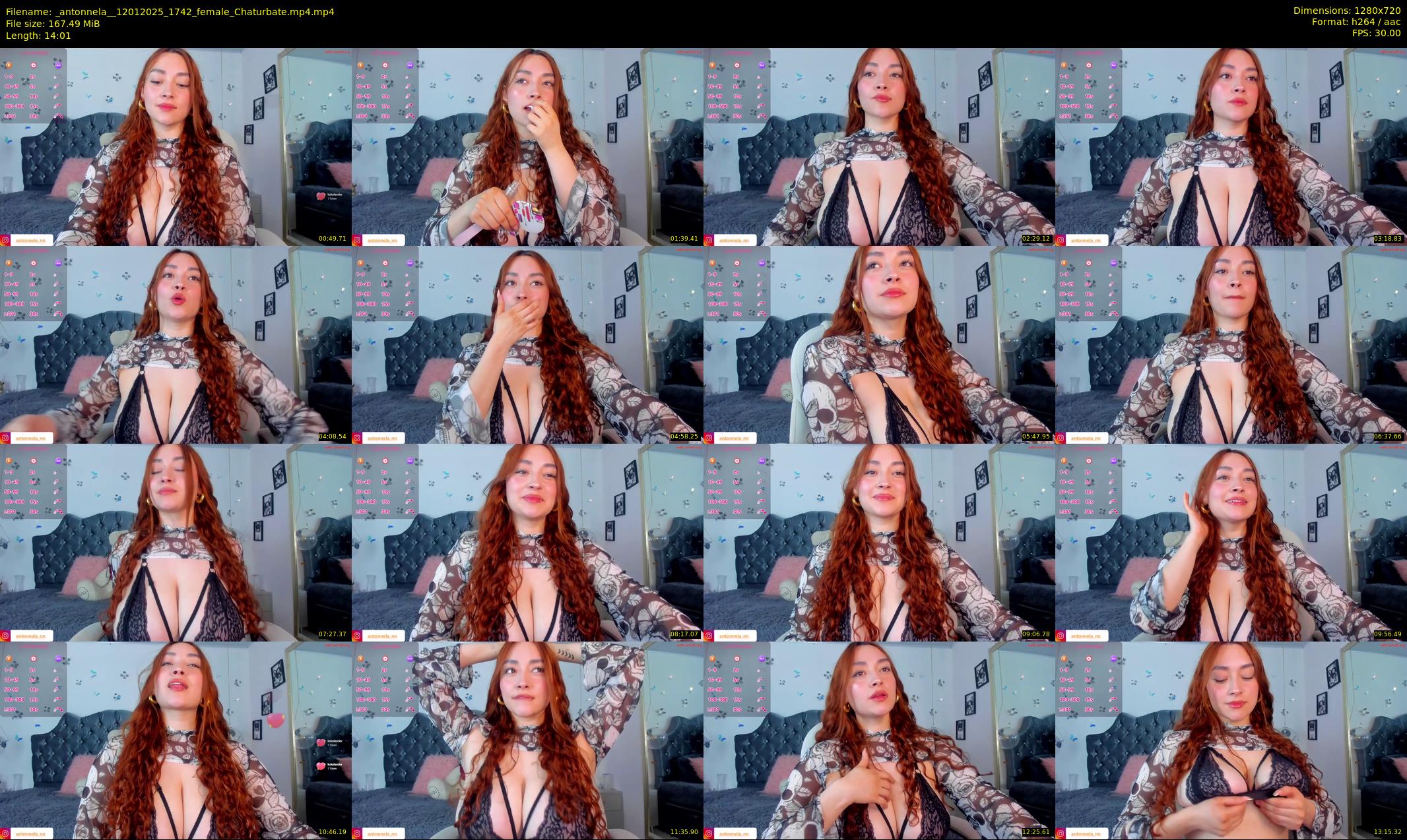 _antonnela_ — 15 minute Chaturbate female cam show recording, 720p, Jan 12, 2025