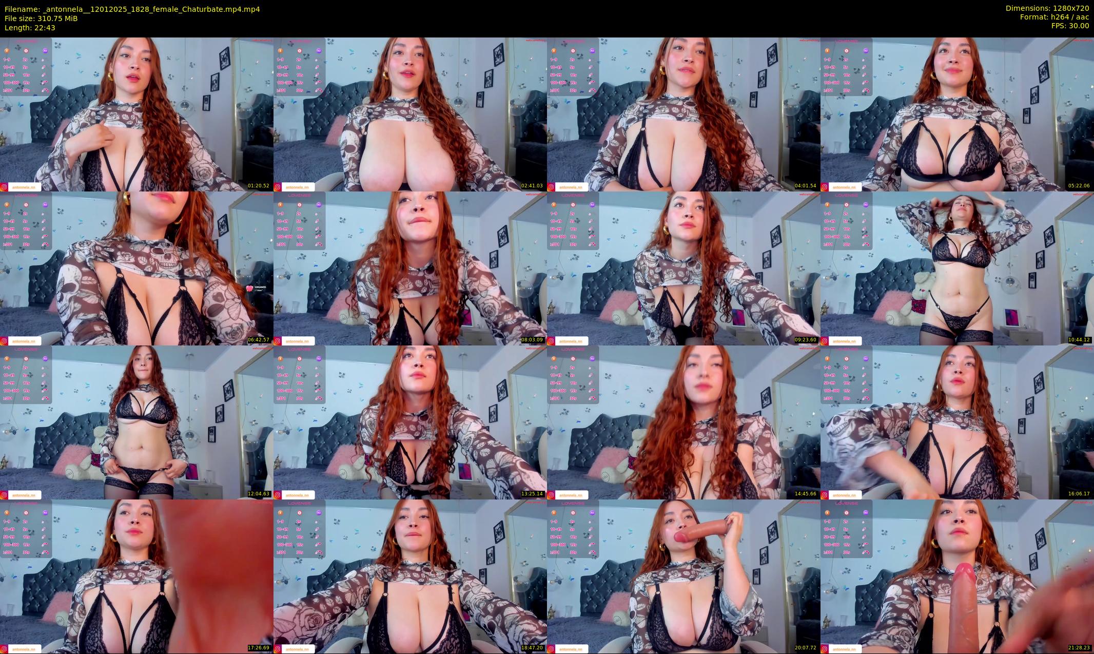 _antonnela_ — 23 minute Chaturbate female cam show recording, 720p, Jan 12, 2025