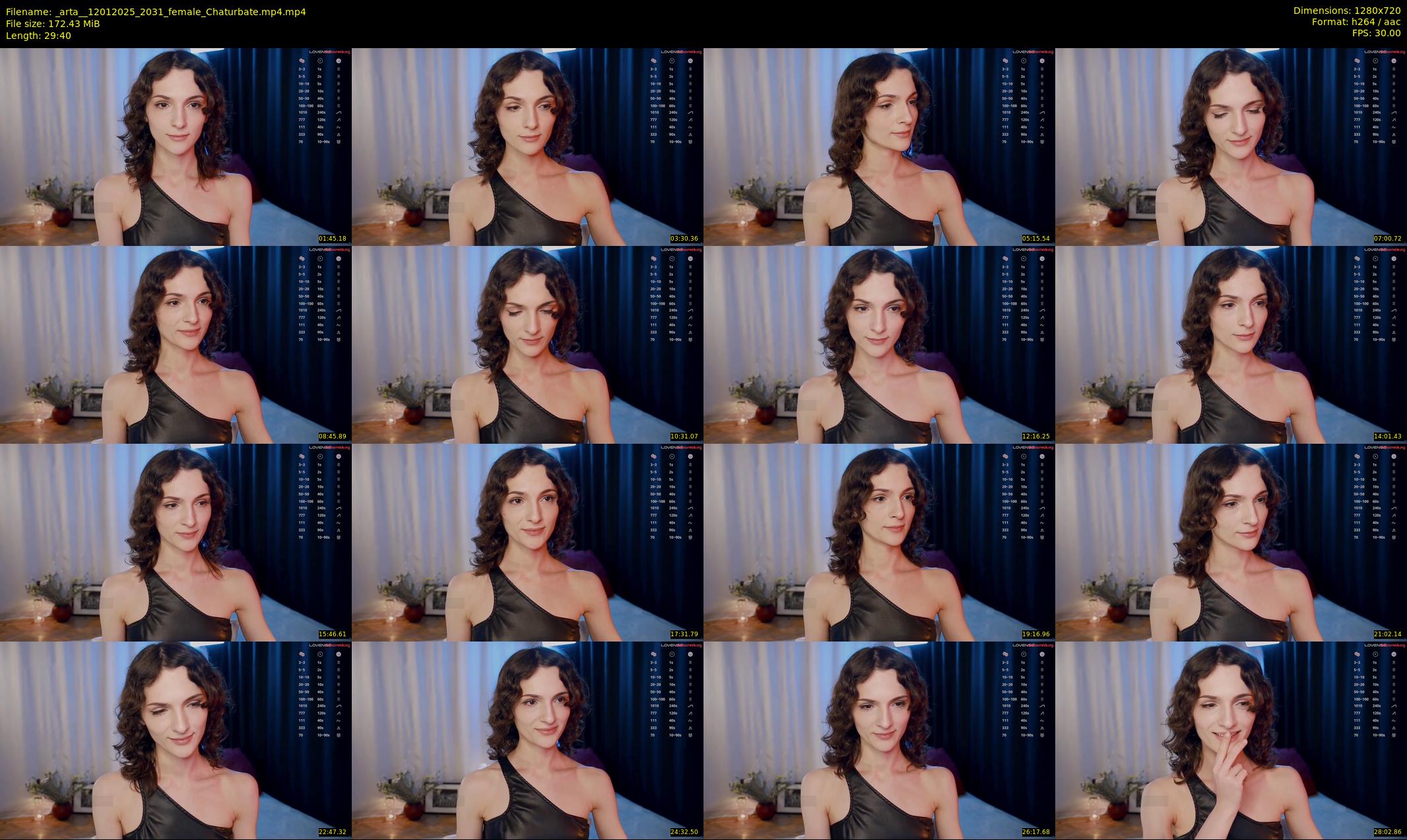 _arta_ — 30 minute Chaturbate female cam show recording, 720p, Jan 12, 2025