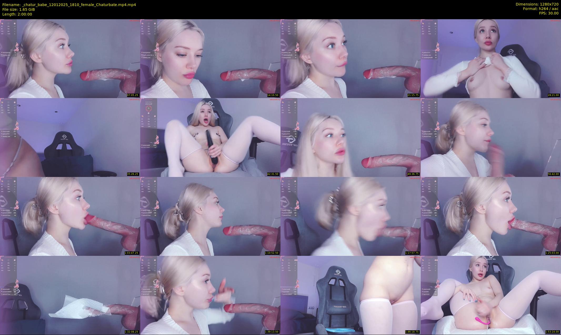 _chatur_babe — 120 minute Chaturbate female cam show recording, 720p, Jan 12, 2025