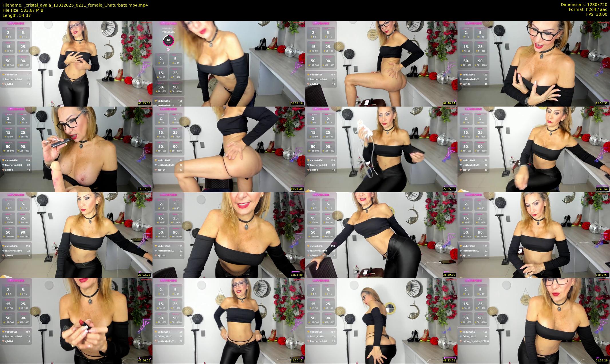 _cristal_ayala — 55 minute Chaturbate female cam show recording, 720p, Jan 13, 2025