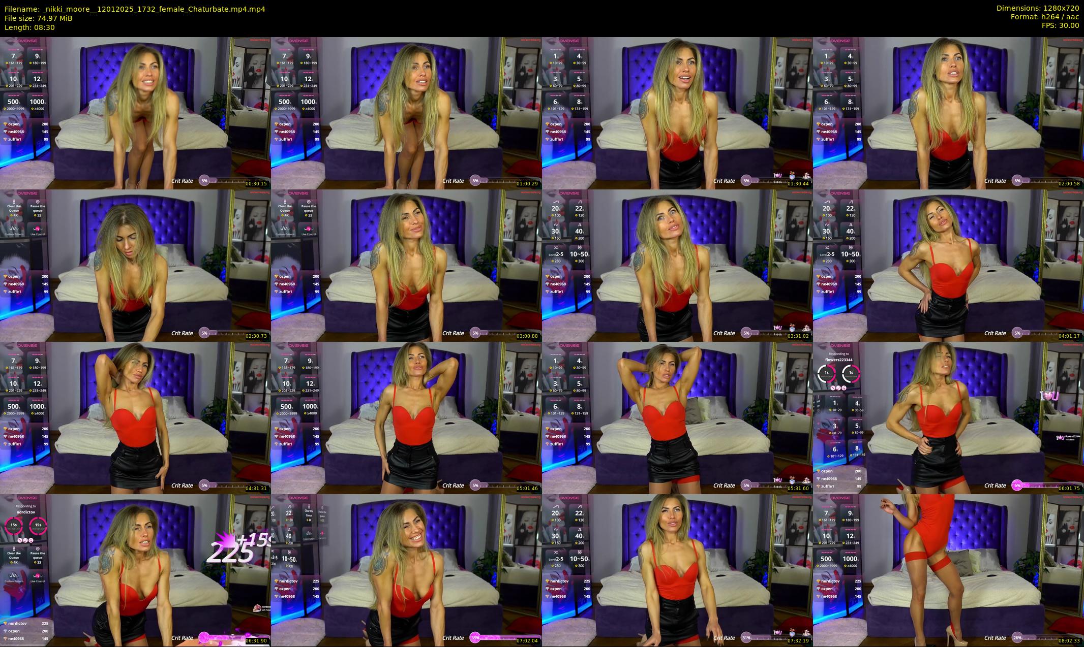 _nikki_moore_ — 9 minute Chaturbate female cam show recording, 720p, Jan 12, 2025