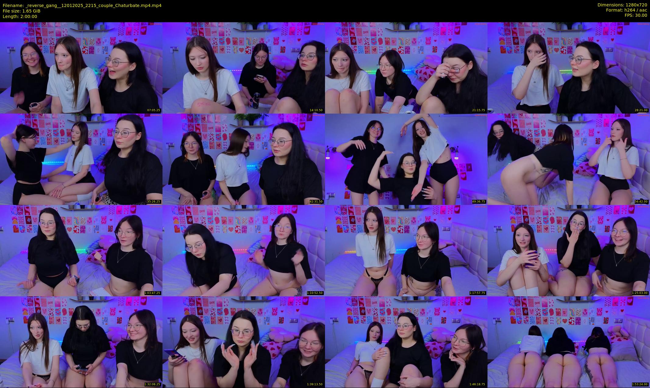 _reverse_gang_ — 120 minute Chaturbate couple cam show recording, 720p, Jan 12, 2025