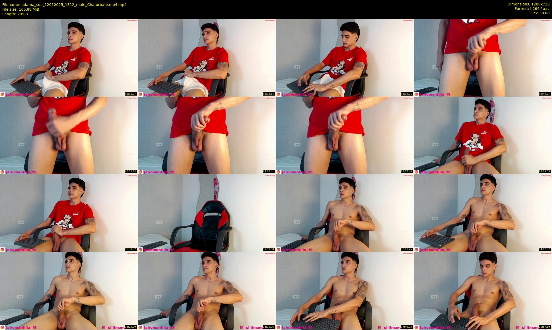 adama_soa — 21 minute Chaturbate male cam show recording, 720p, Jan 12, 2025