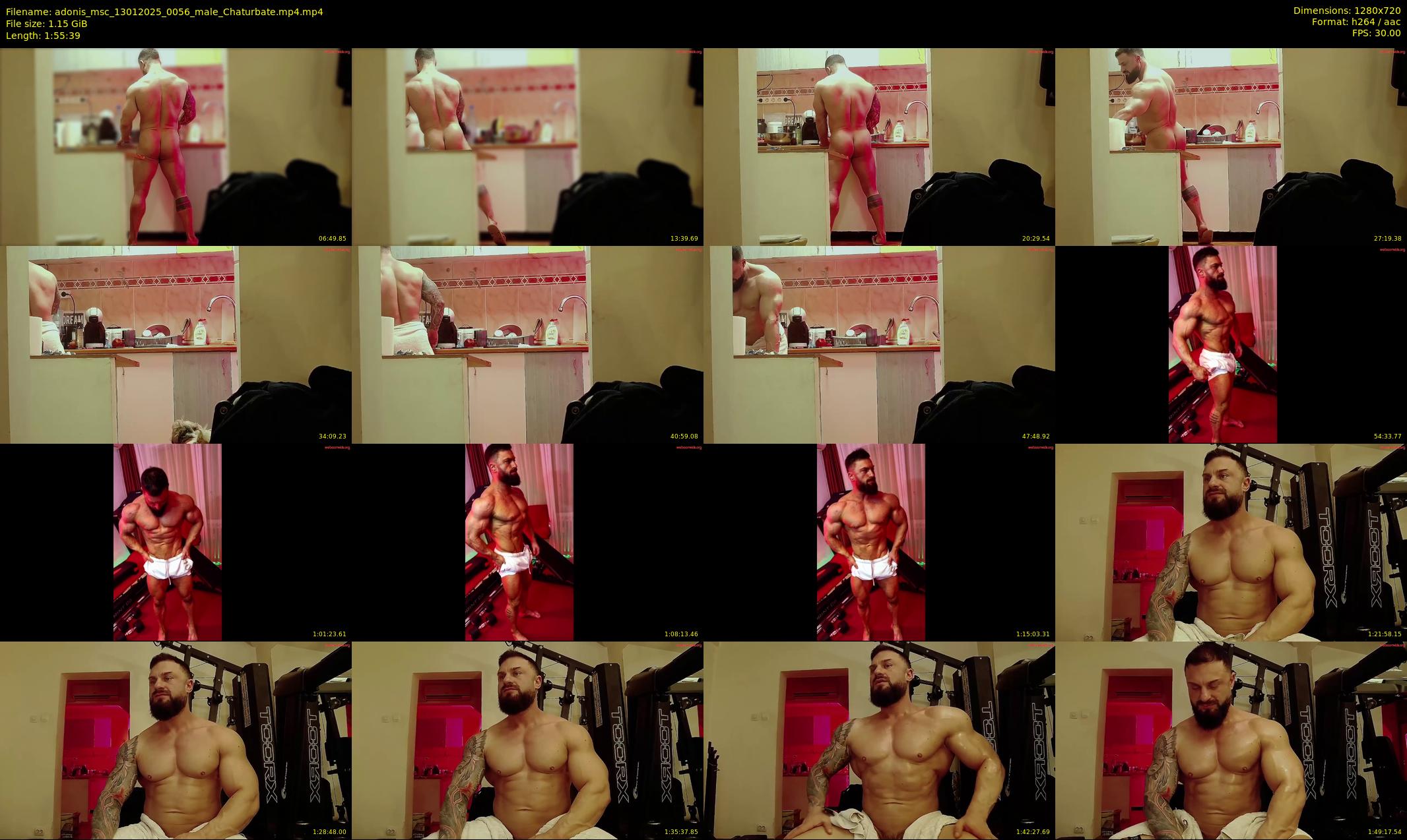 adonis_msc — 116 minute Chaturbate male cam show recording, 720p, Jan 13, 2025