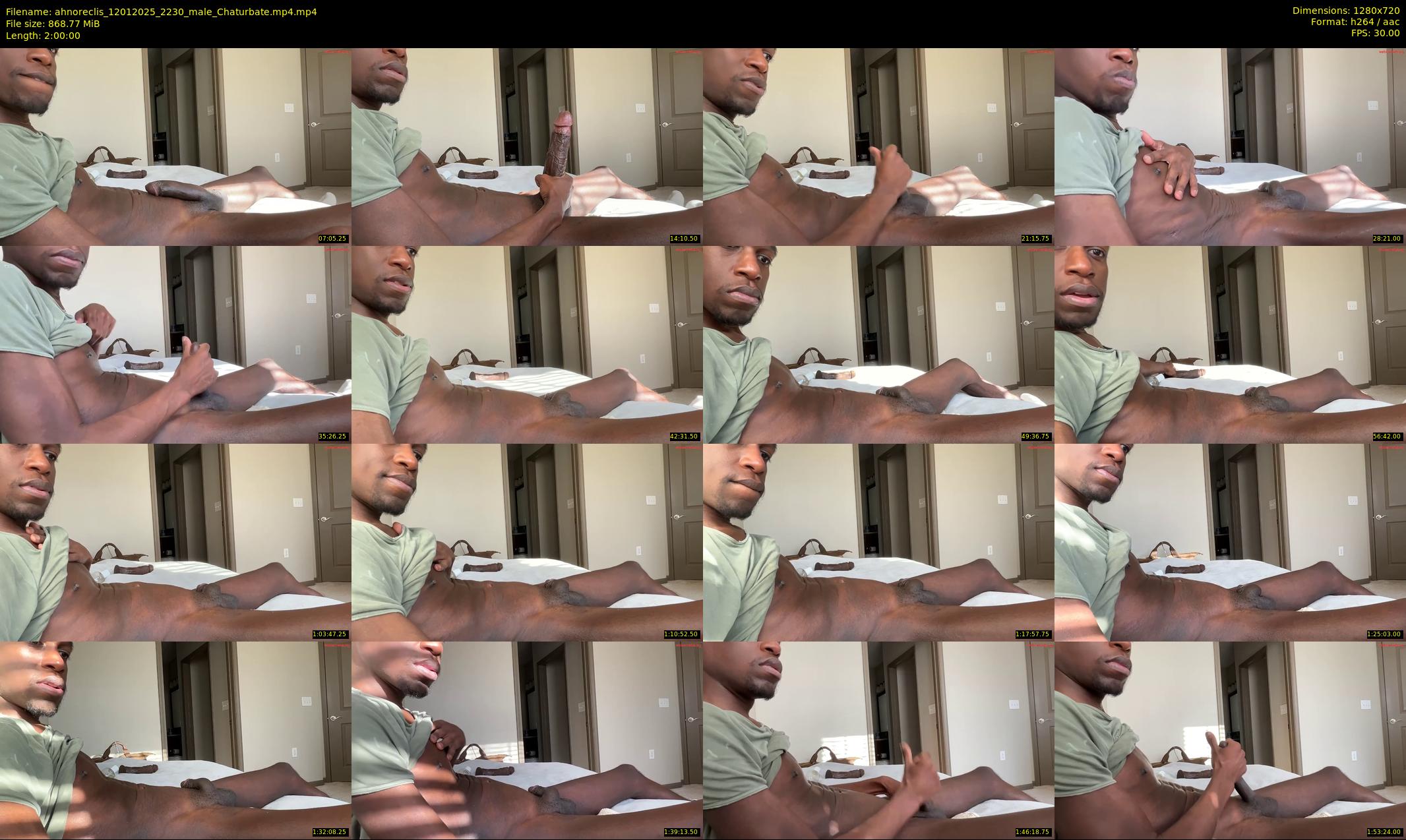 ahnoreclis — 120 minute Chaturbate male cam show recording, 720p, Jan 12, 2025