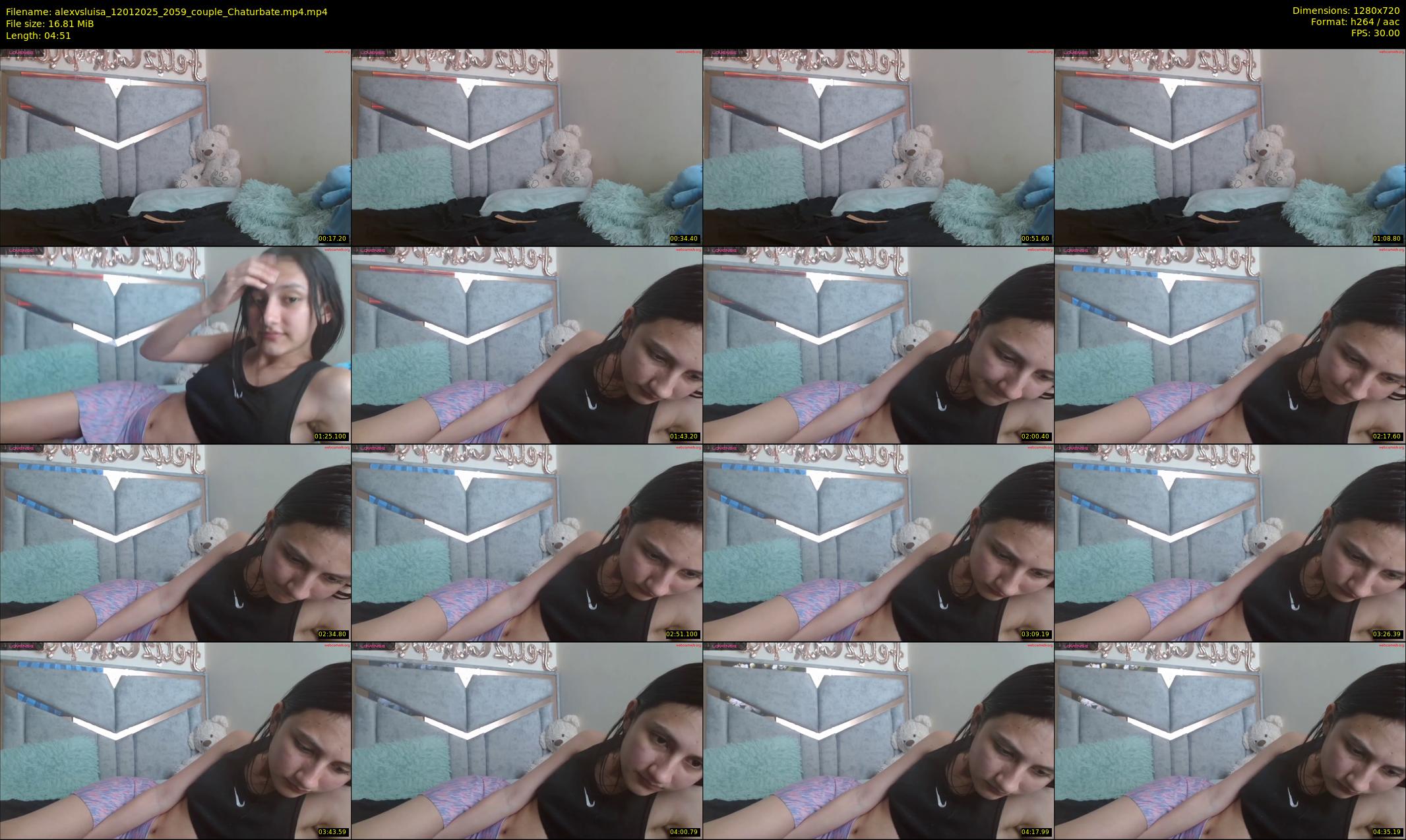 alexvsluisa — 5 minute Chaturbate couple cam show recording, 720p, Jan 12, 2025