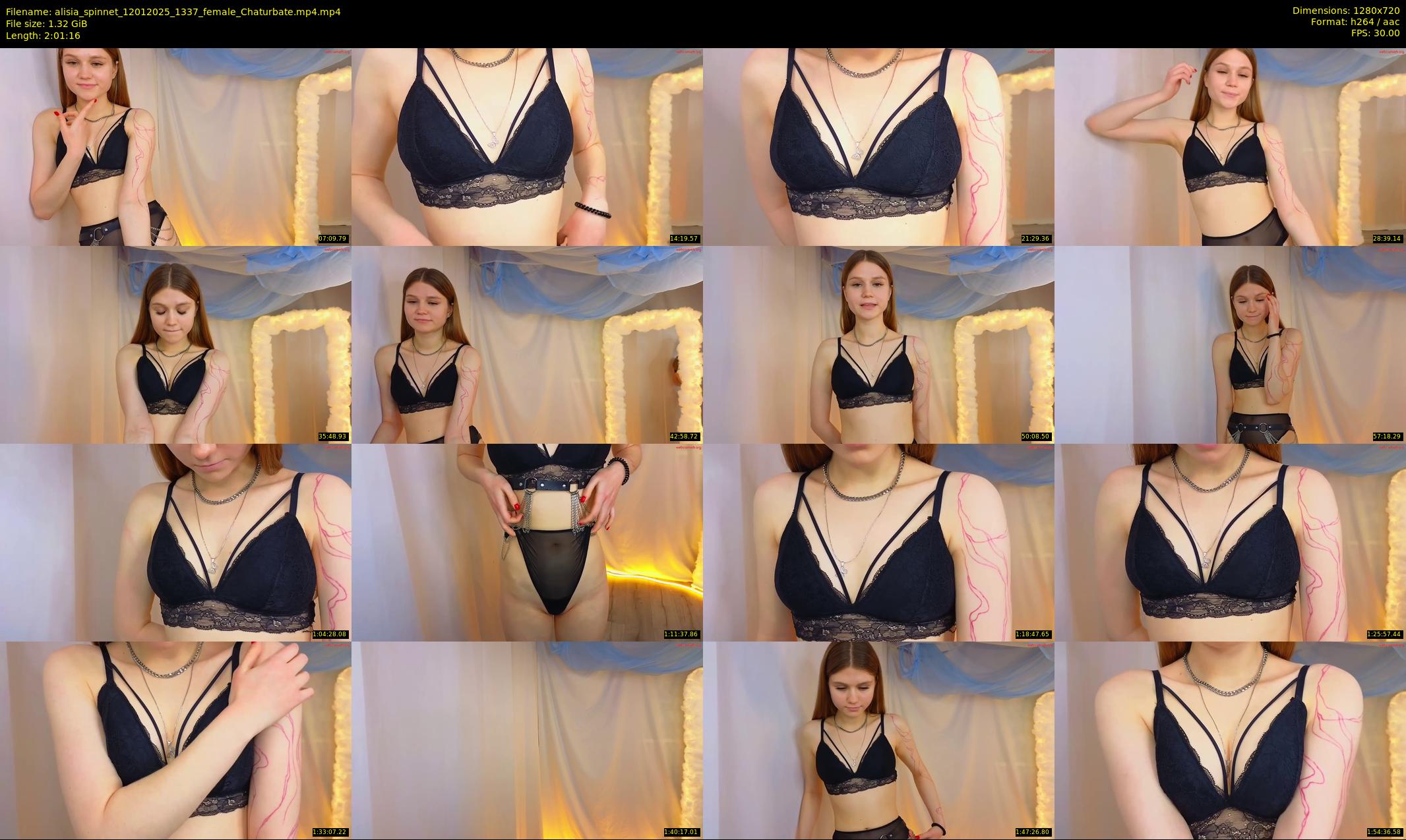 alisia_spinnet — 122 minute Chaturbate female cam show recording, 720p, Jan 12, 2025
