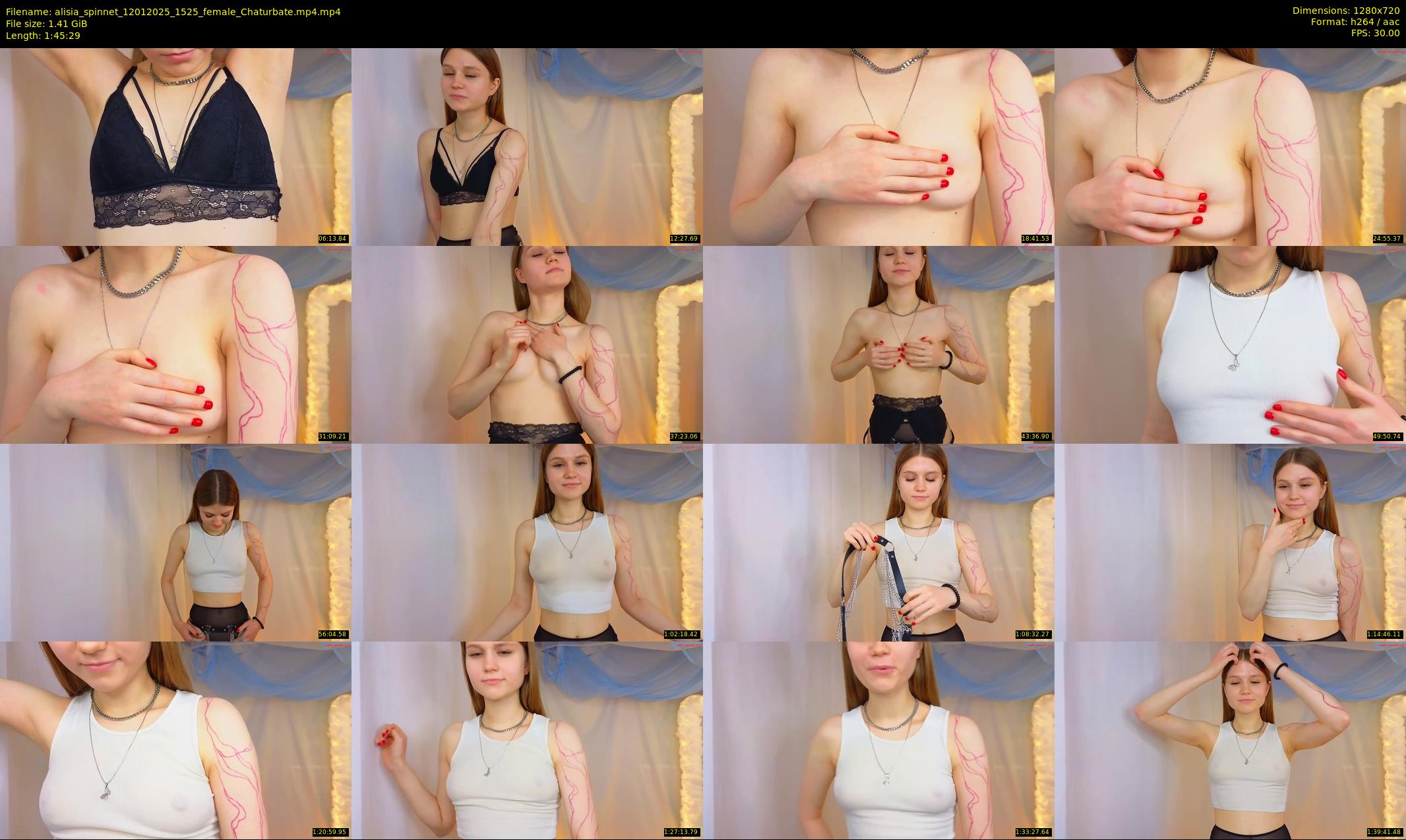alisia_spinnet — 106 minute Chaturbate female cam show recording, 720p, Jan 12, 2025