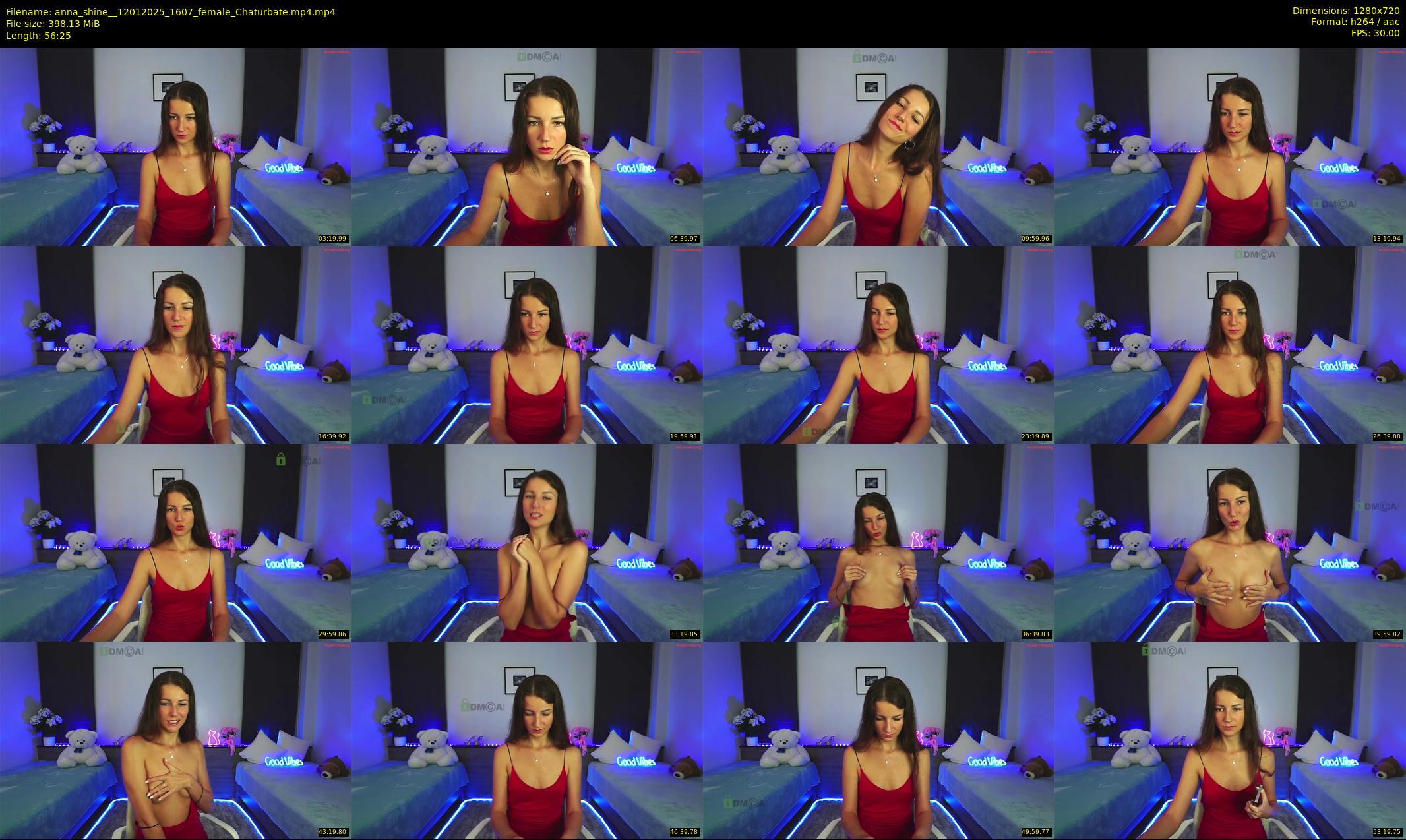 anna_shine_ — 57 minute Chaturbate female cam show recording, 720p, Jan 12, 2025