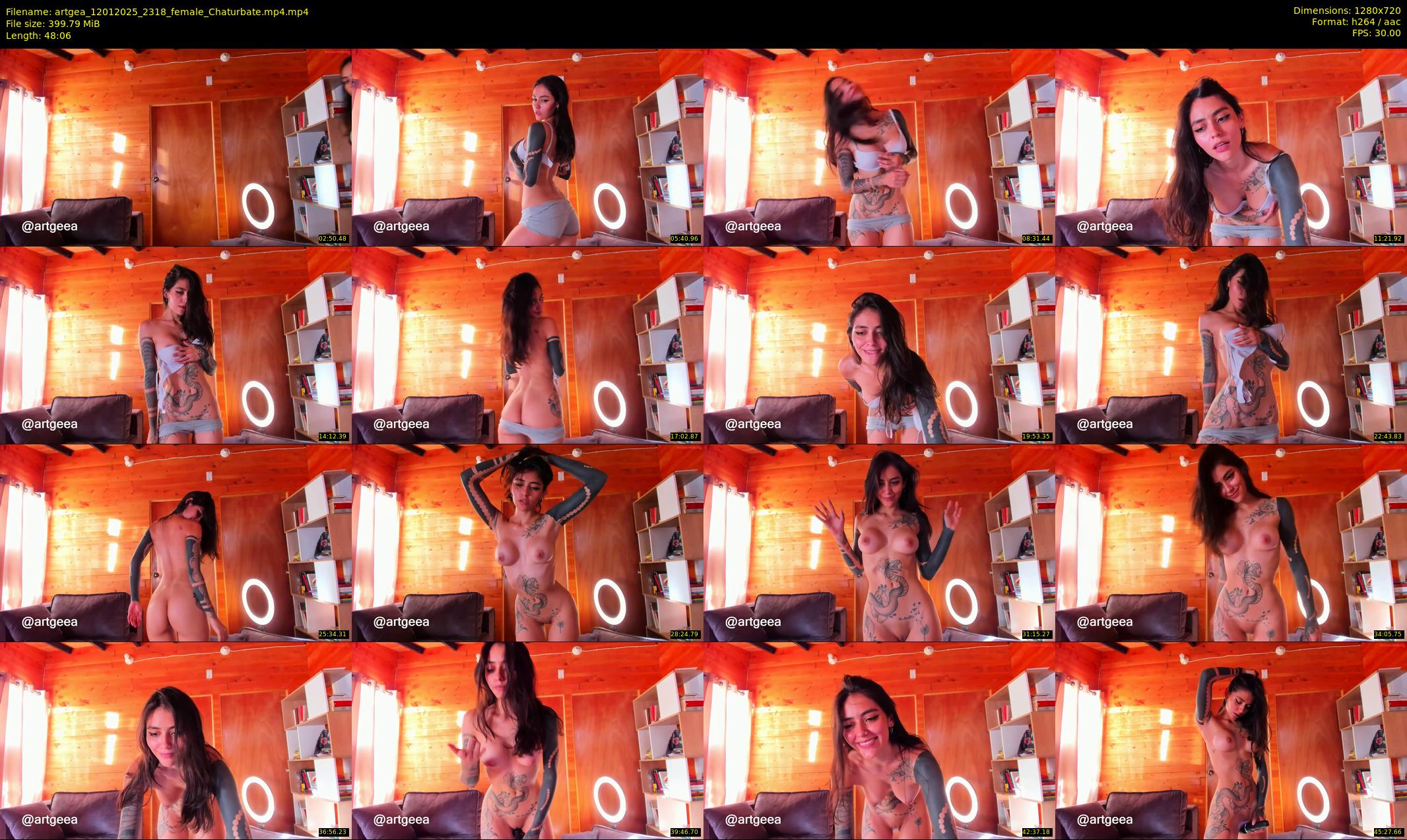 artgea — 49 minute Chaturbate female cam show recording, 720p, Jan 12, 2025