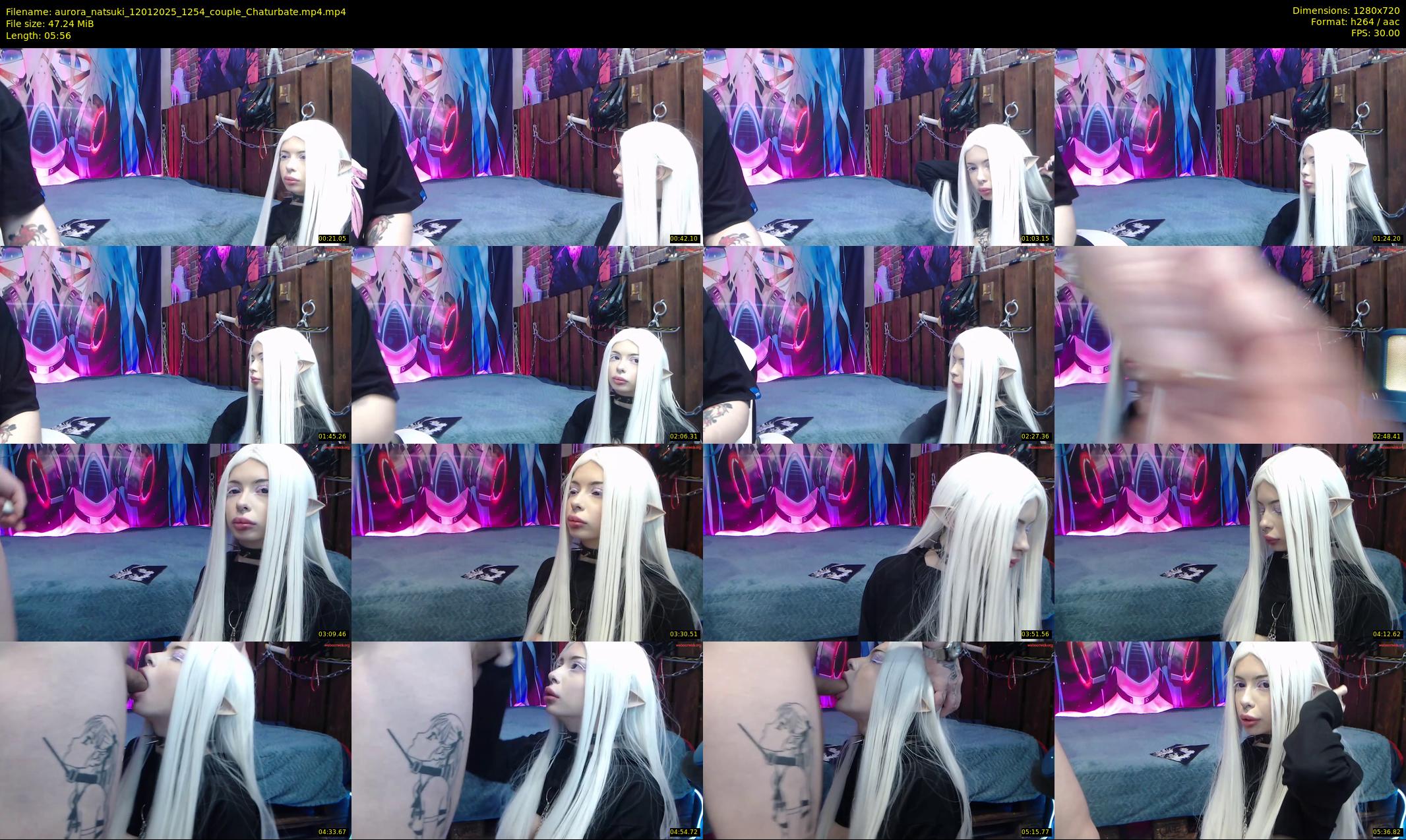 aurora_natsuki — 6 minute Chaturbate couple cam show recording, 720p, Jan 12, 2025