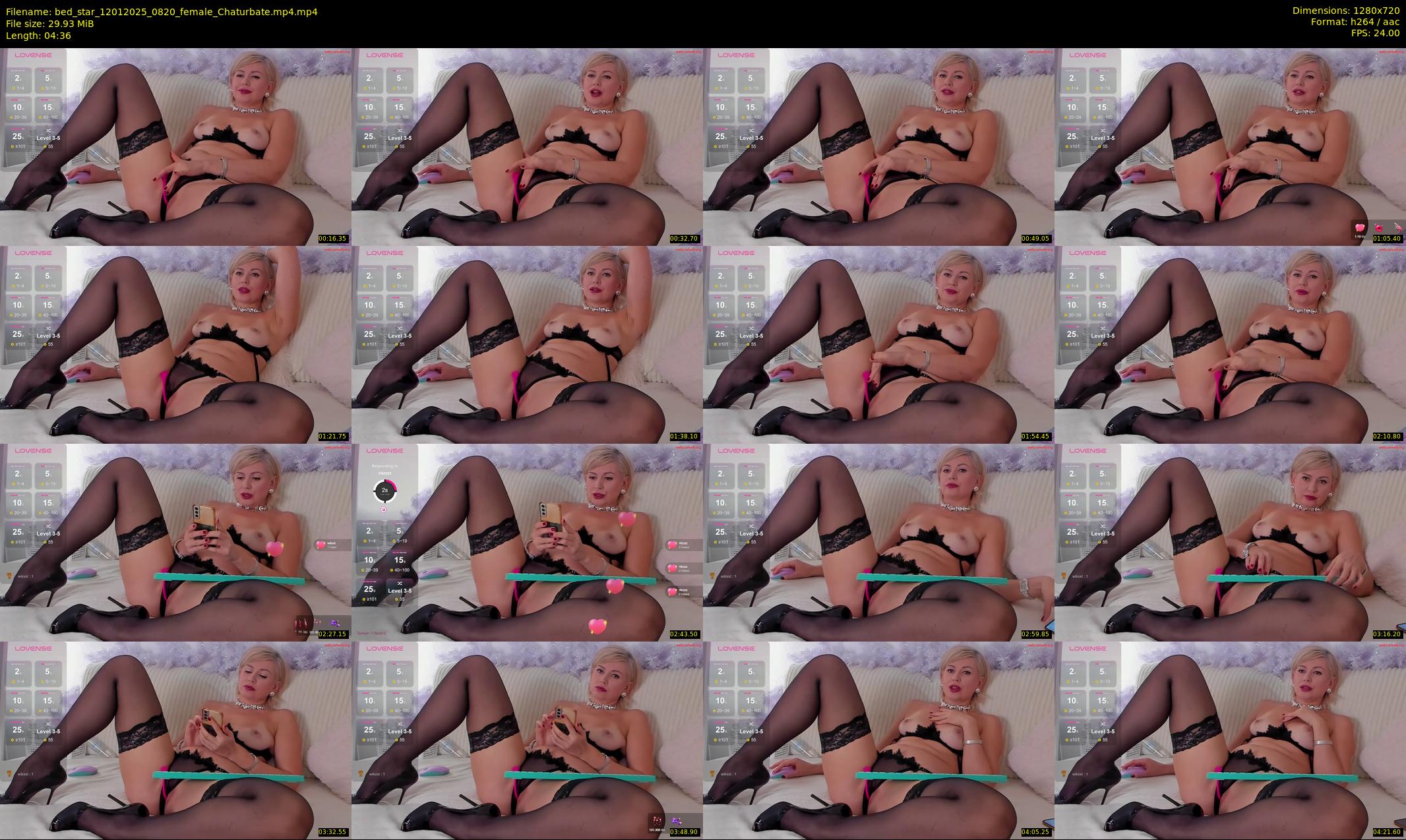 bed_star — 5 minute Chaturbate female cam show recording, 720p, Jan 12, 2025