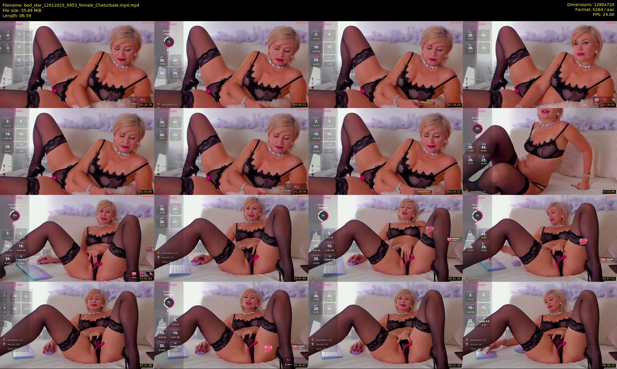 bed_star — 7 minute Chaturbate female cam show recording, 720p, Jan 12, 2025