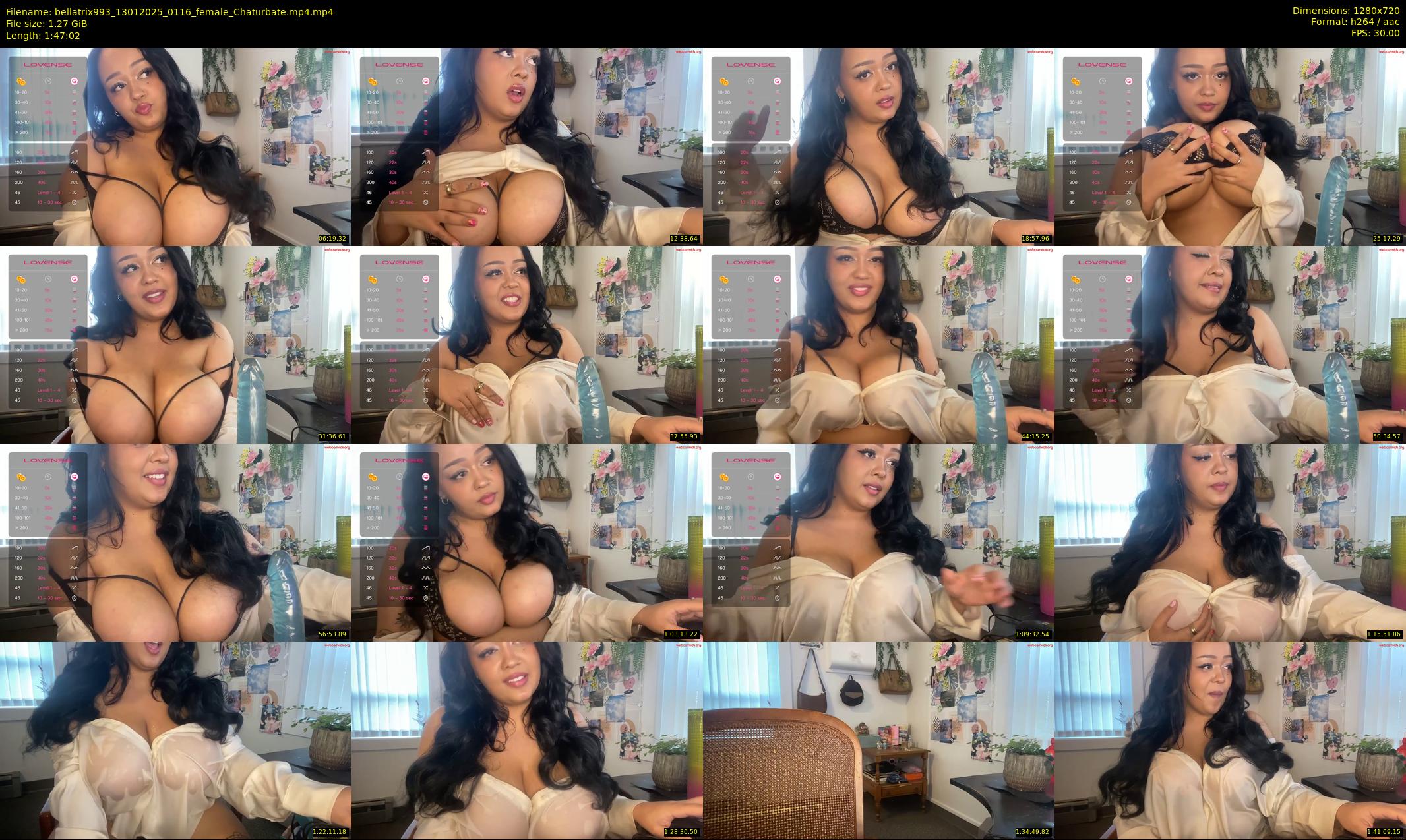 bellatrix993 — 108 minute Chaturbate female cam show recording, 720p, Jan 13, 2025