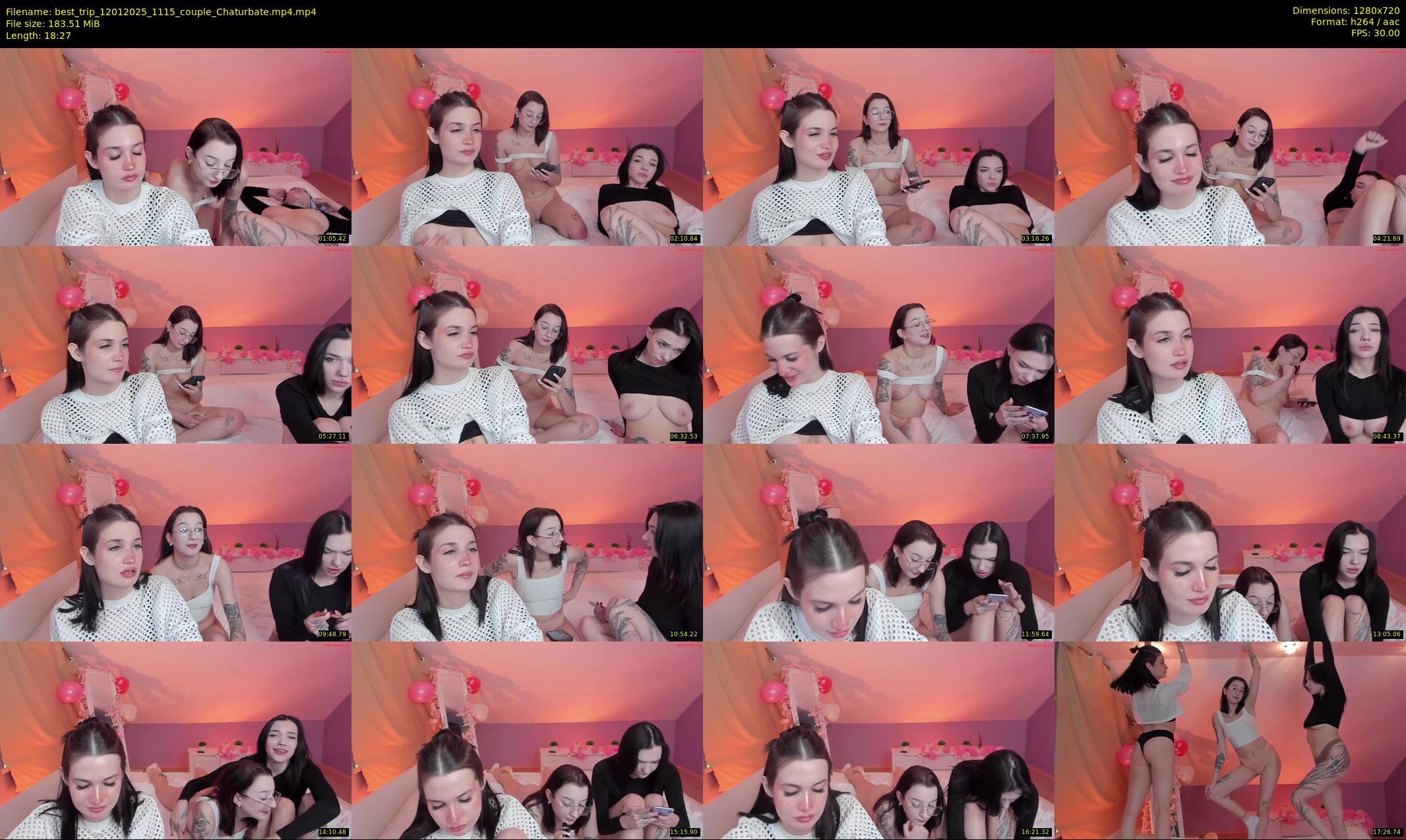 best_trip — 19 minute Chaturbate couple cam show recording, 720p, Jan 12, 2025