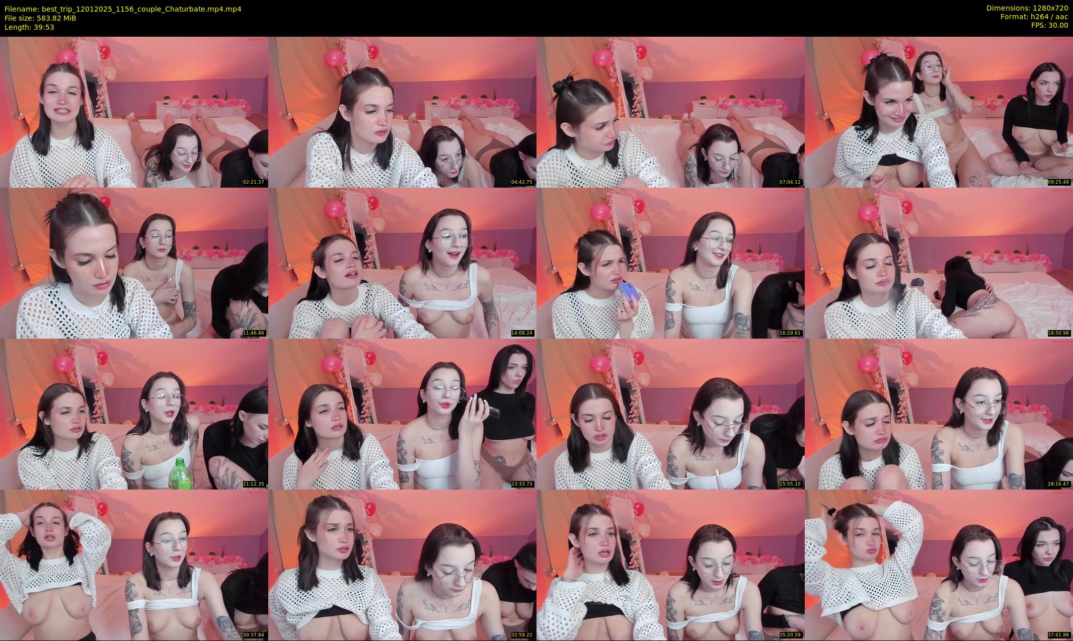 best_trip — 40 minute Chaturbate couple cam show recording, 720p, Jan 12, 2025