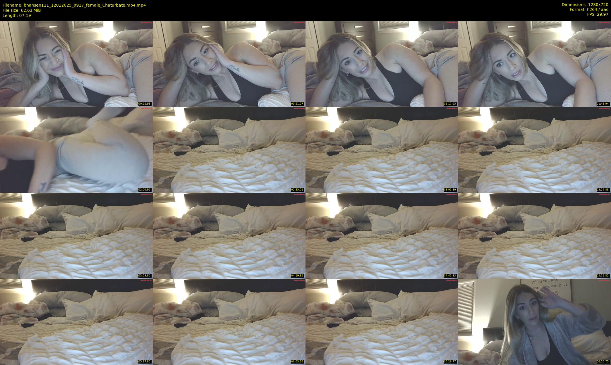 bhansen111 — 8 minute Chaturbate female cam show recording, 720p, Jan 12, 2025