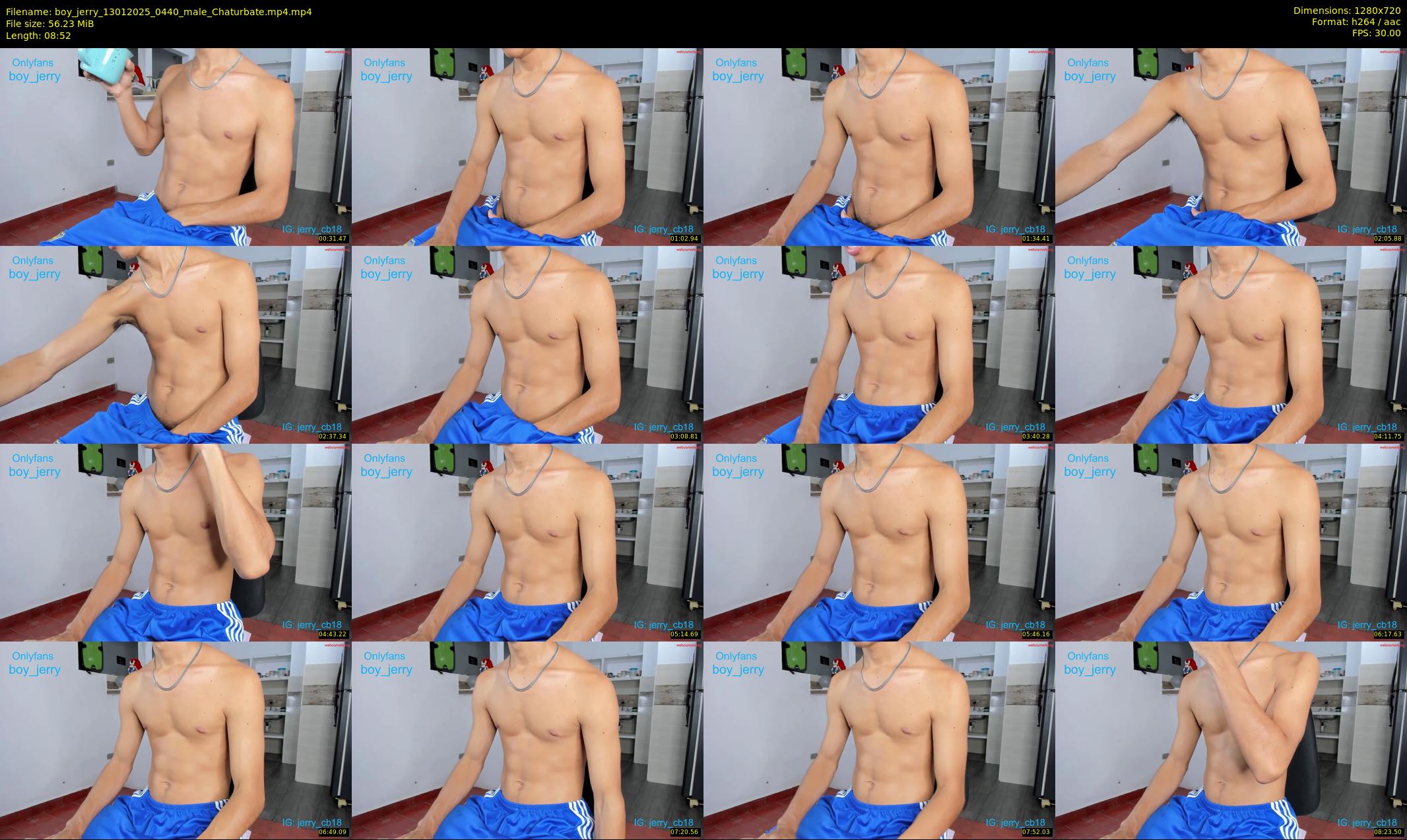 boy_jerry — 9 minute Chaturbate male cam show recording, 720p, Jan 13, 2025