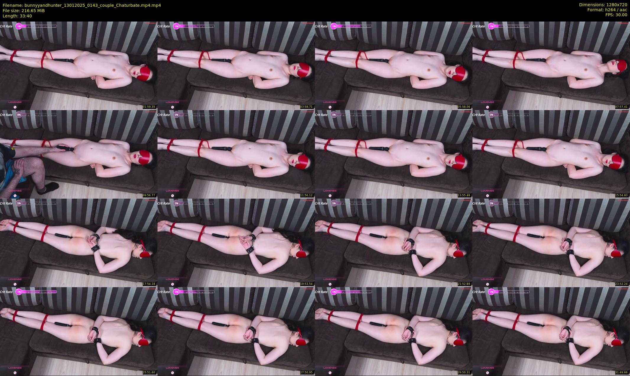 bunnyyandhunter — 34 minute Chaturbate couple cam show recording, 720p, Jan 13, 2025