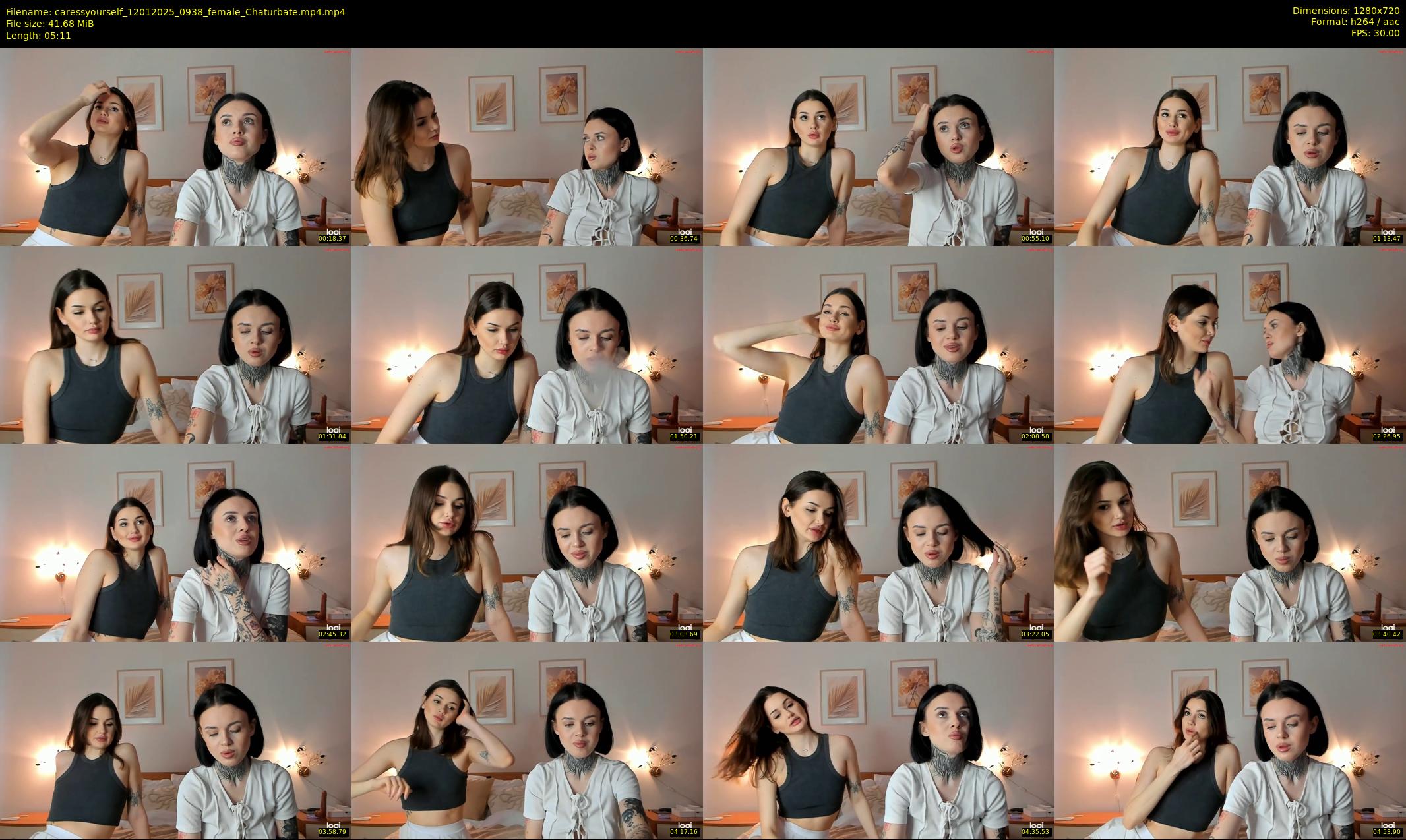caressyourself — 6 minute Chaturbate female cam show recording, 720p, Jan 12, 2025