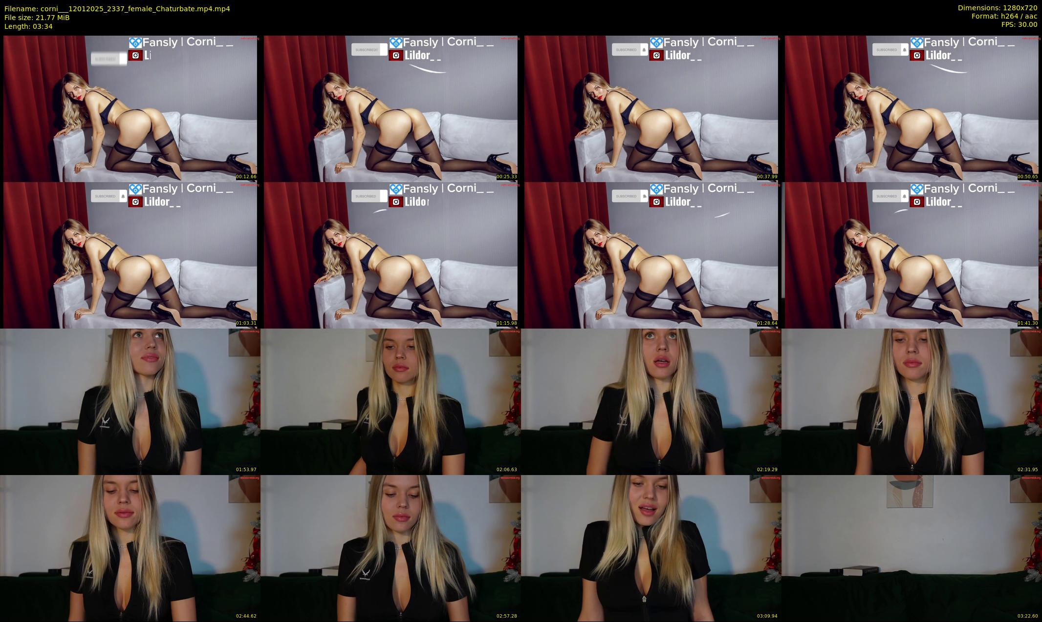 corni__ — 4 minute Chaturbate female cam show recording, 720p, Jan 12, 2025