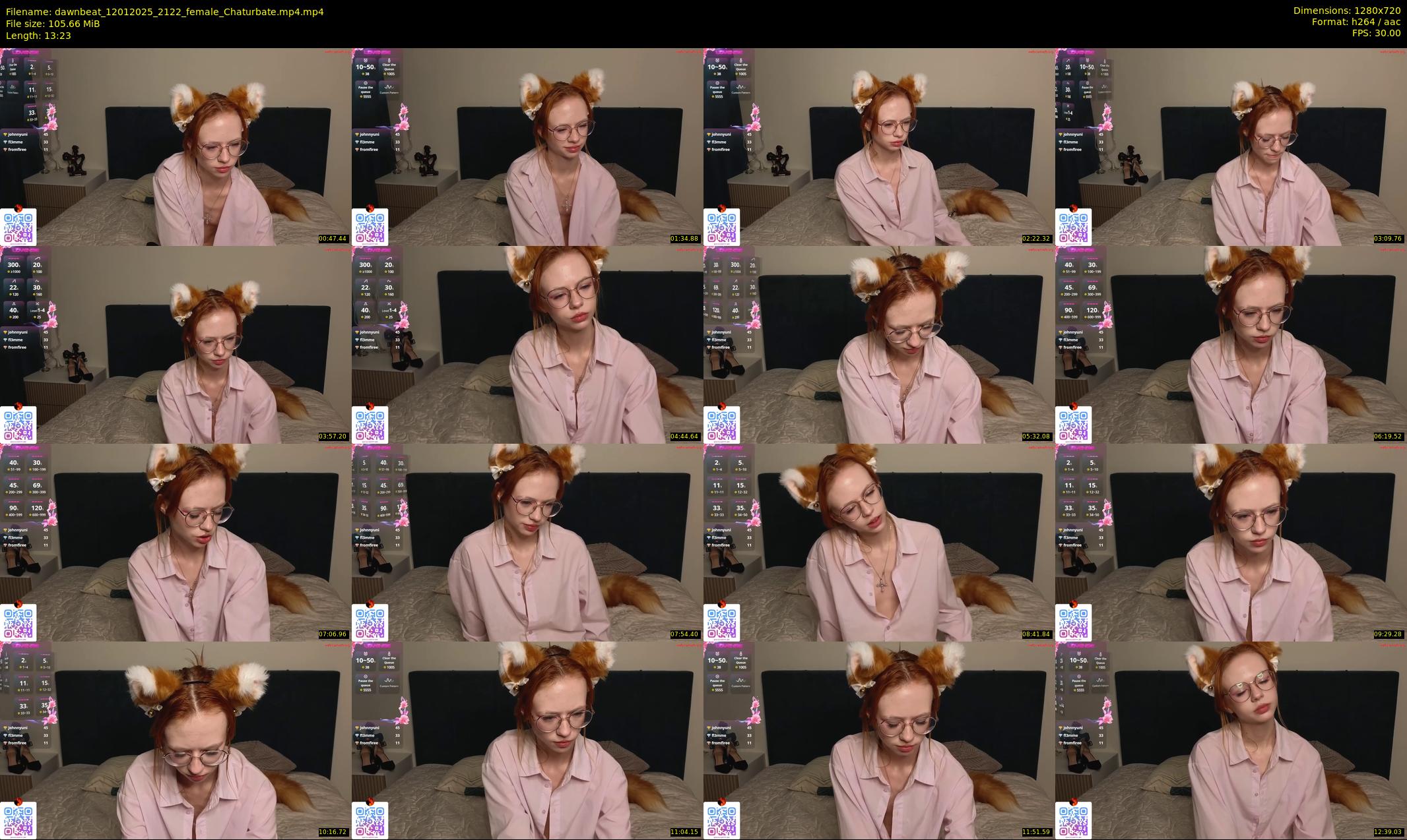 dawnbeat — 14 minute Chaturbate female cam show recording, 720p, Jan 12, 2025