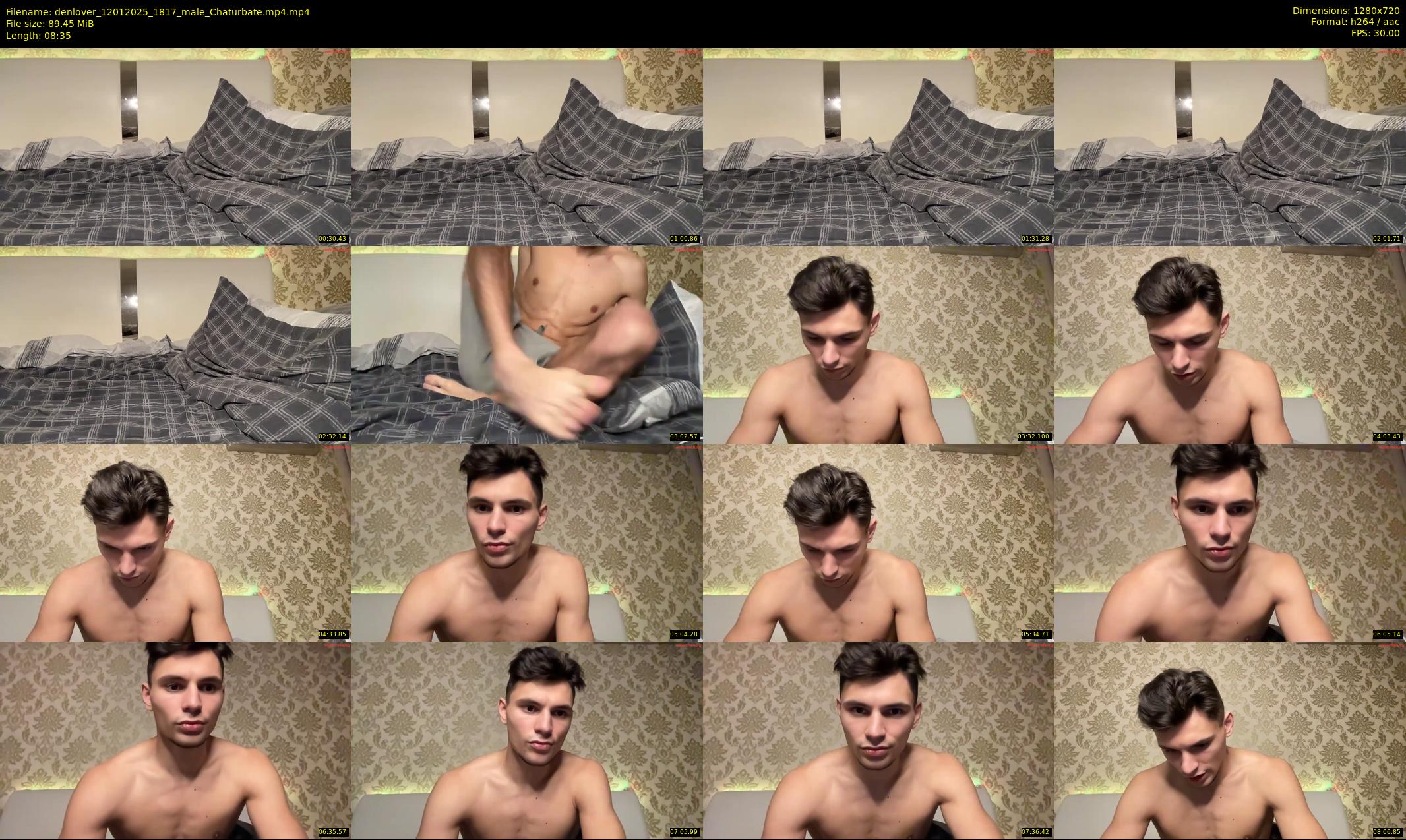 denlover — 9 minute Chaturbate male cam show recording, 720p, Jan 12, 2025