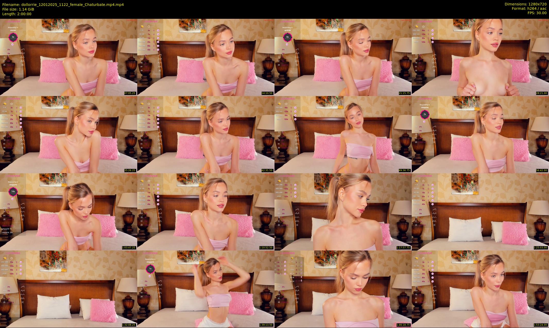 dollorrie — 120 minute Chaturbate couple cam show recording, 720p, Jan 12, 2025
