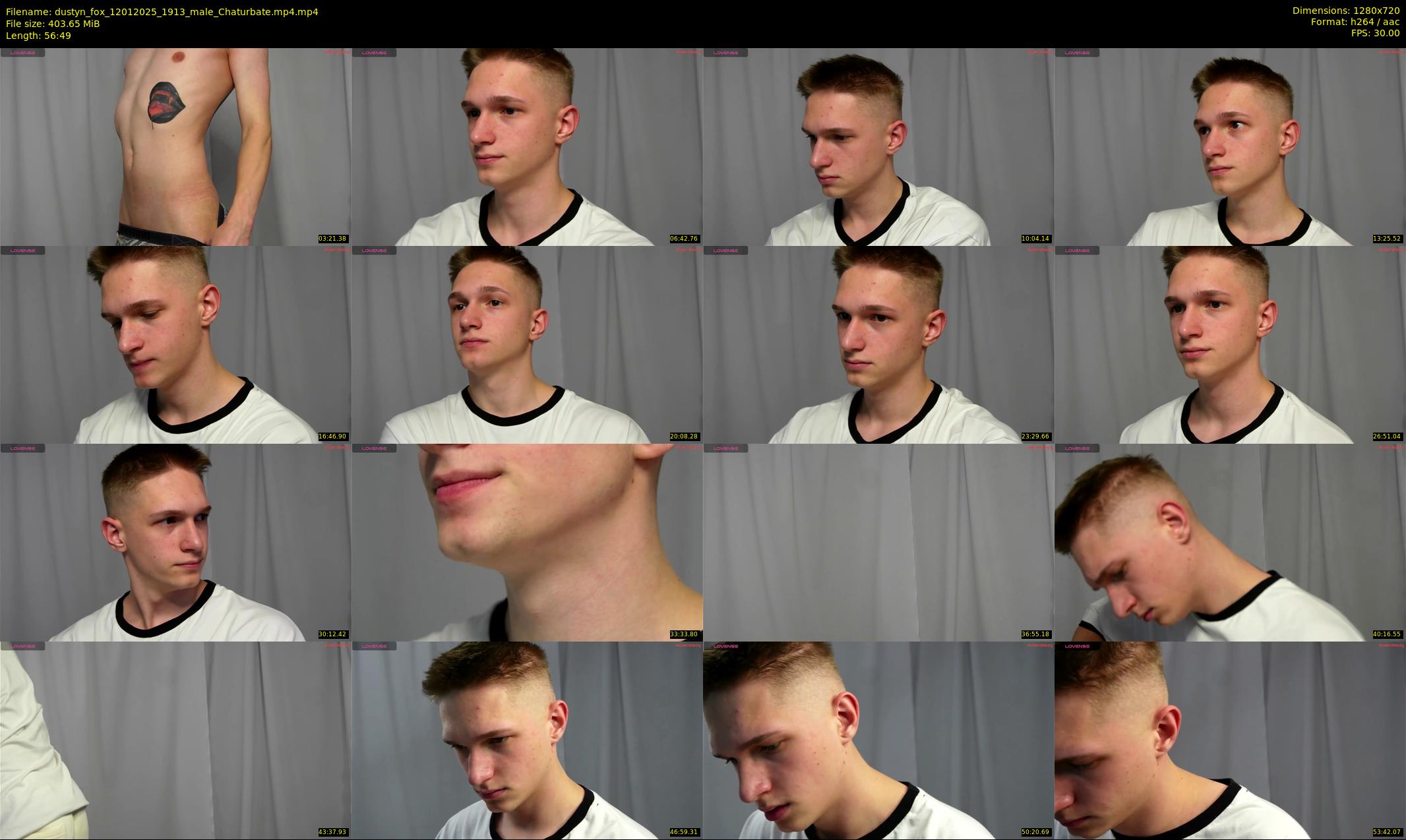 dustyn_fox — 57 minute Chaturbate male cam show recording, 720p, Jan 12, 2025