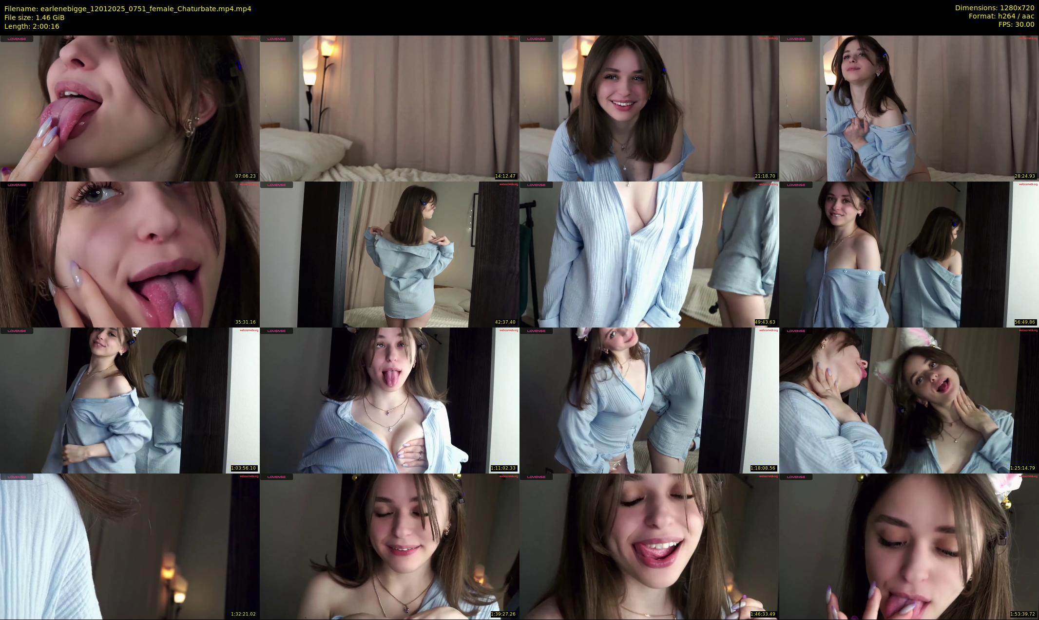 earlenebigge — 121 minute Chaturbate female cam show recording, 720p, Jan 12, 2025