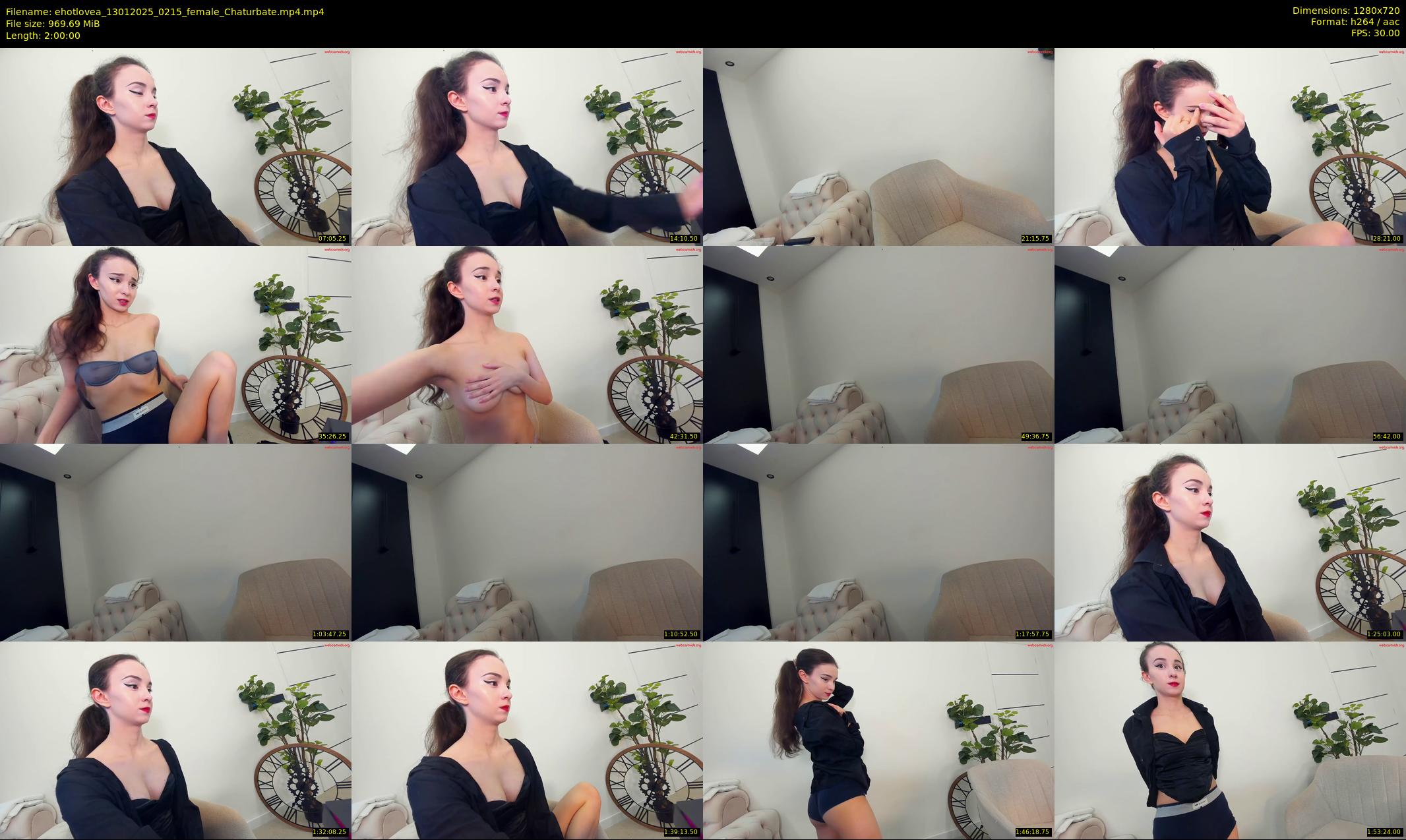 ehotlovea — 120 minute Chaturbate female cam show recording, 720p, Jan 13, 2025