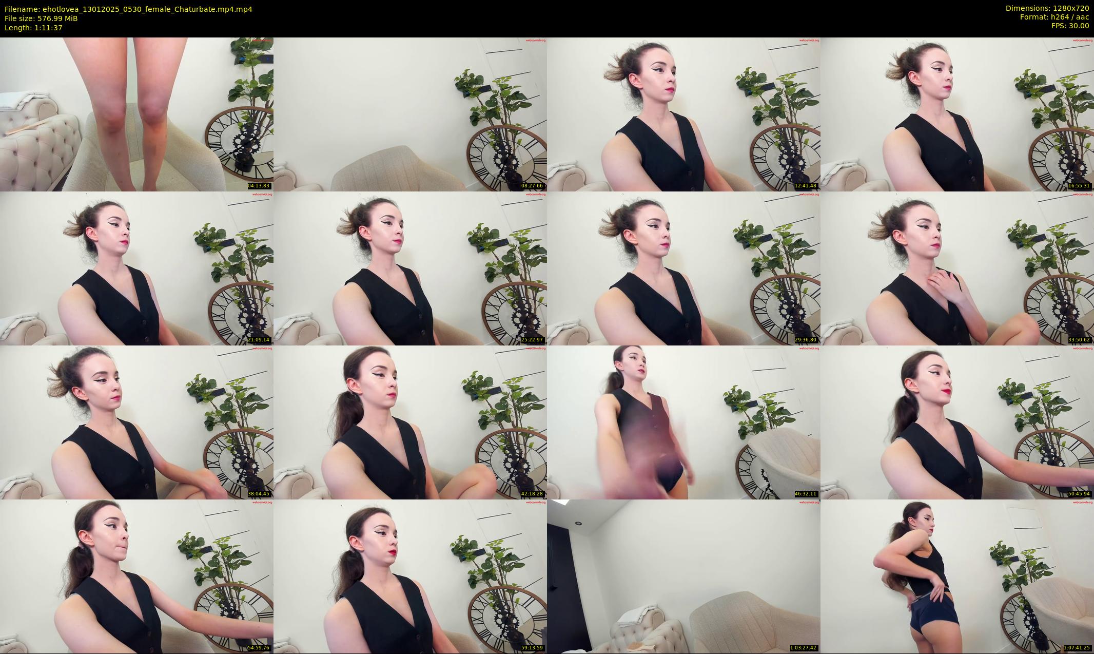 ehotlovea — 72 minute Chaturbate female cam show recording, 720p, Jan 13, 2025