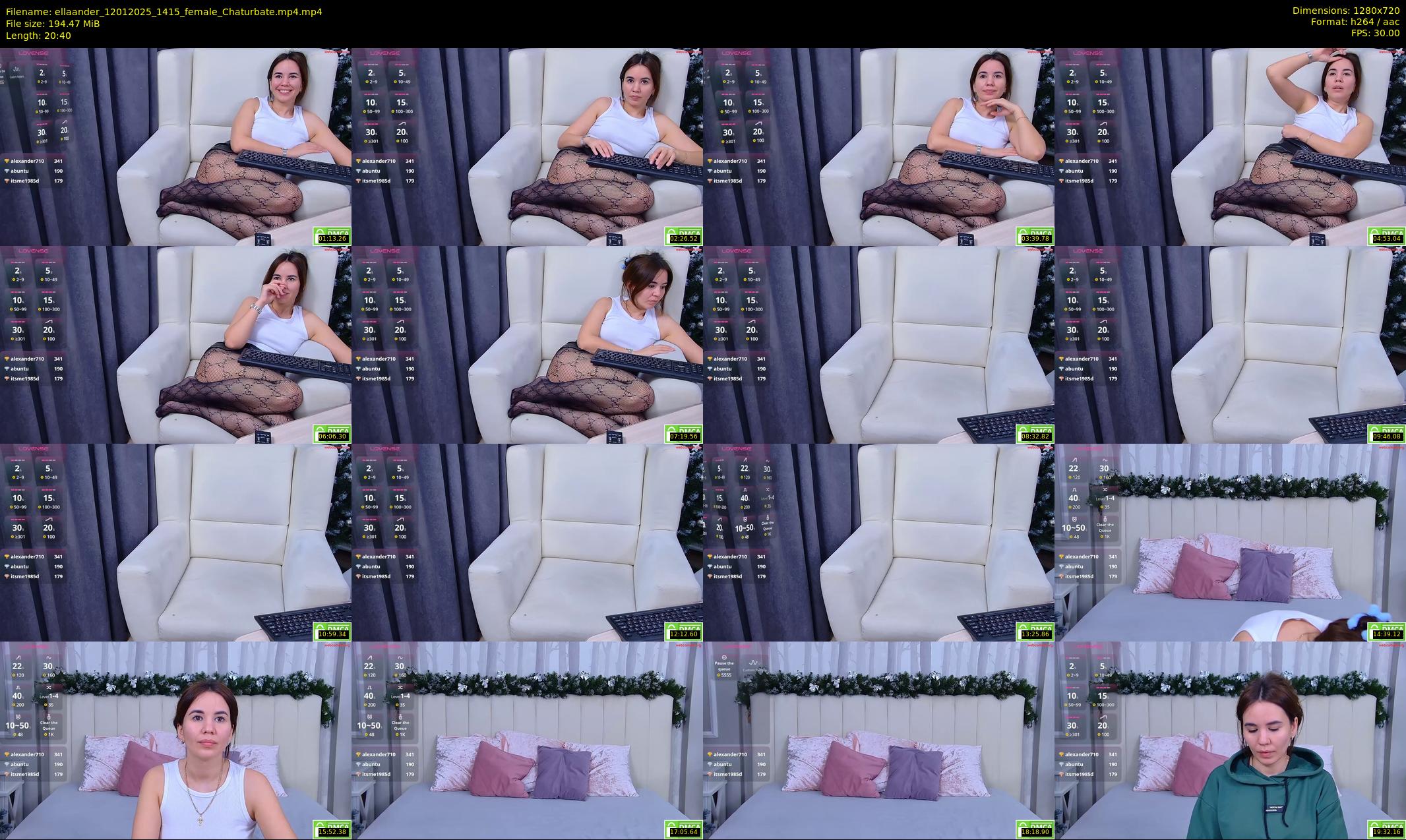 ellaander — 21 minute Chaturbate female cam show recording, 720p, Jan 12, 2025